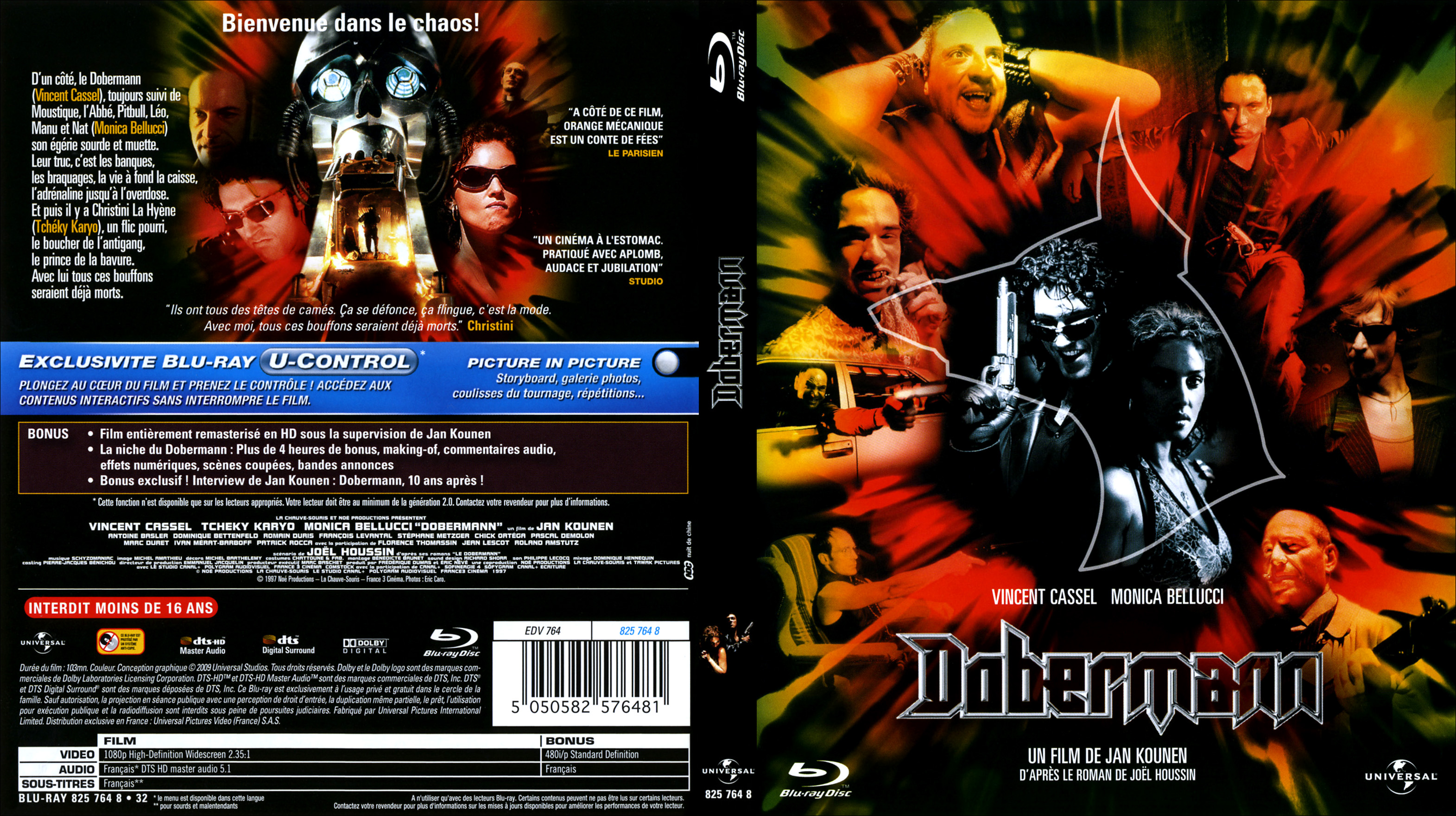 Jaquette DVD Dobermann (BLU-RAY)