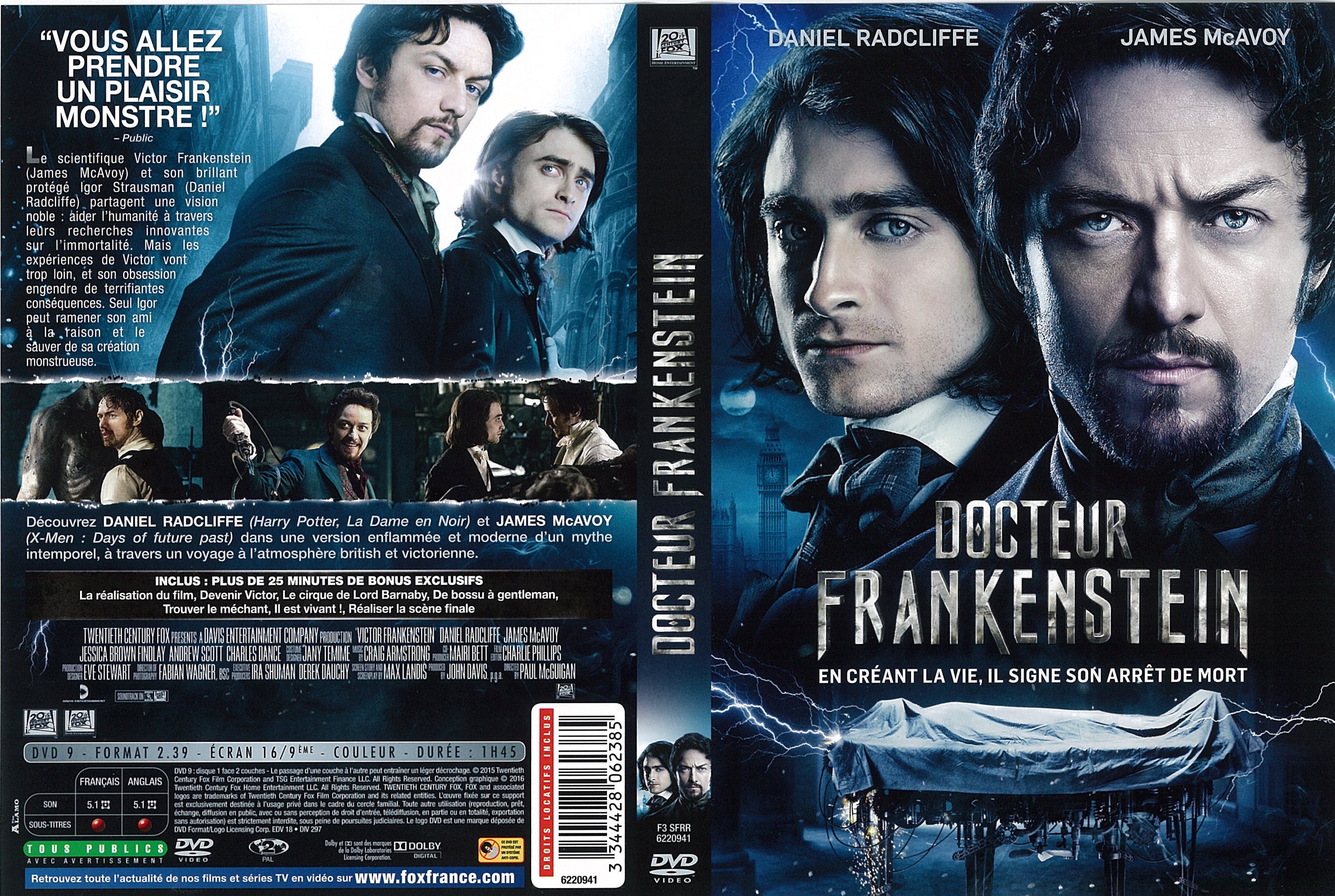 Jaquette DVD Docteur Frankenstein