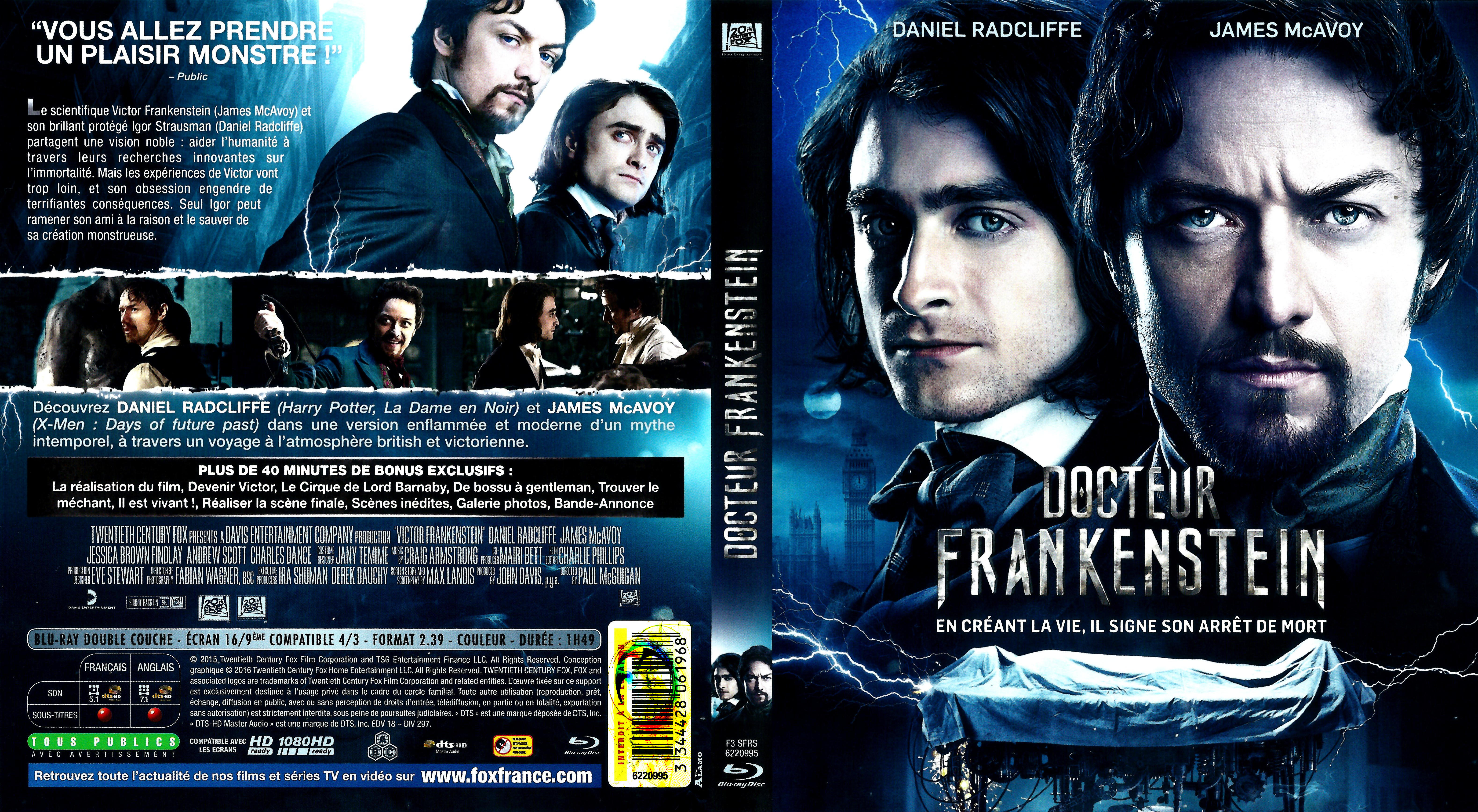 Jaquette DVD Docteur Frankenstein (BLU-RAY)