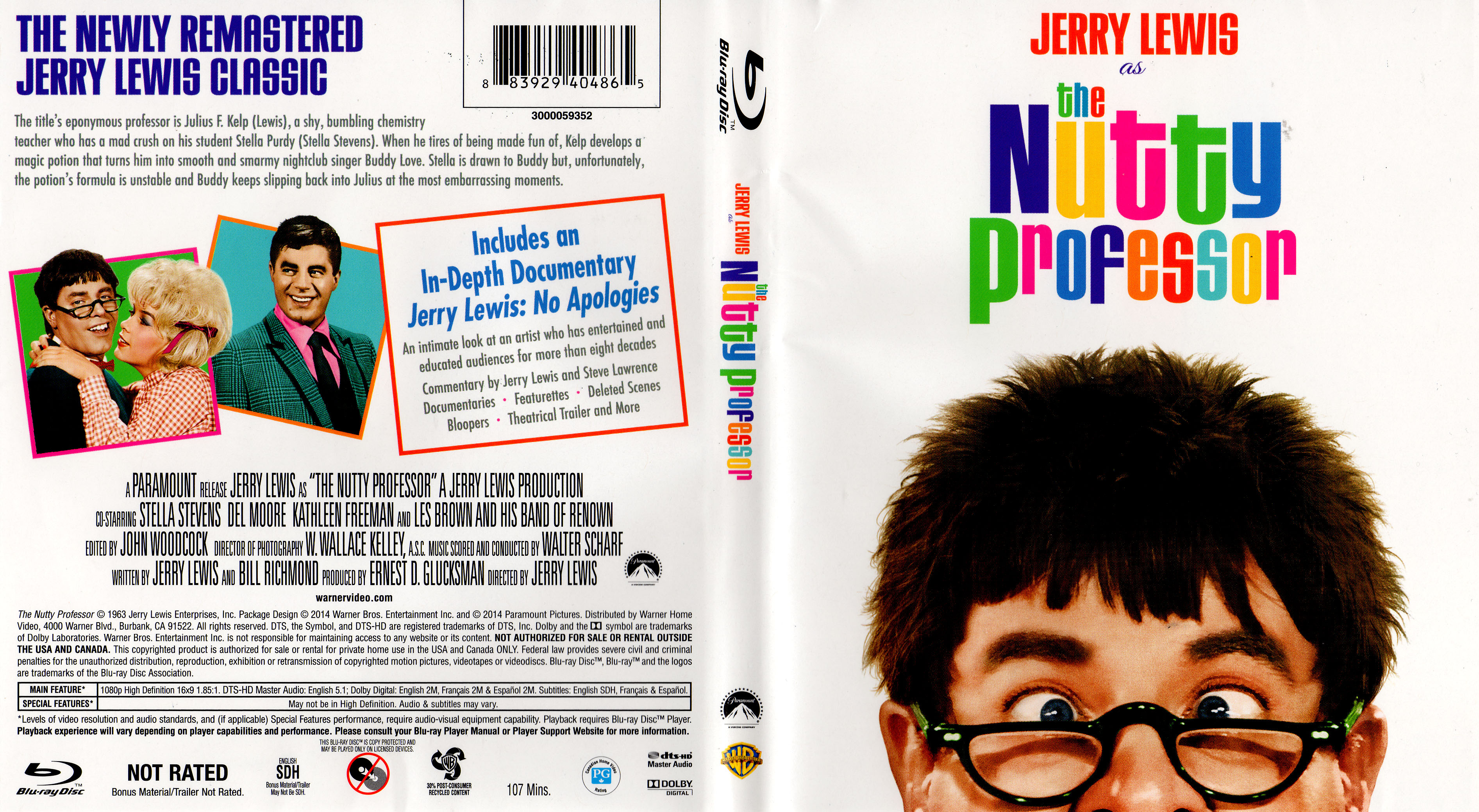 Jaquette DVD Docteur Jerry et Mister Love Zone 1 (BLU-RAY)