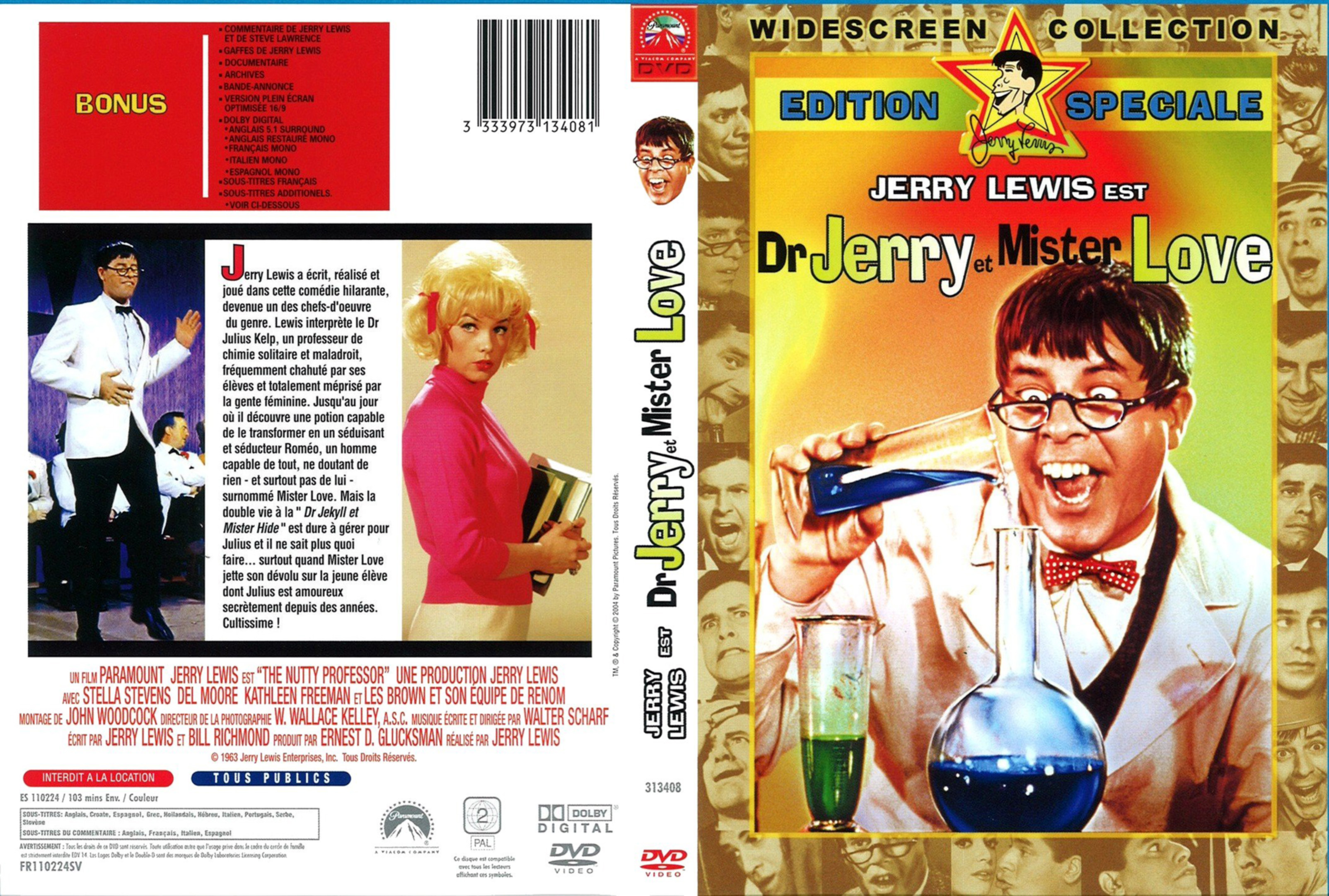Jaquette DVD Docteur Jerry et Mister love v2