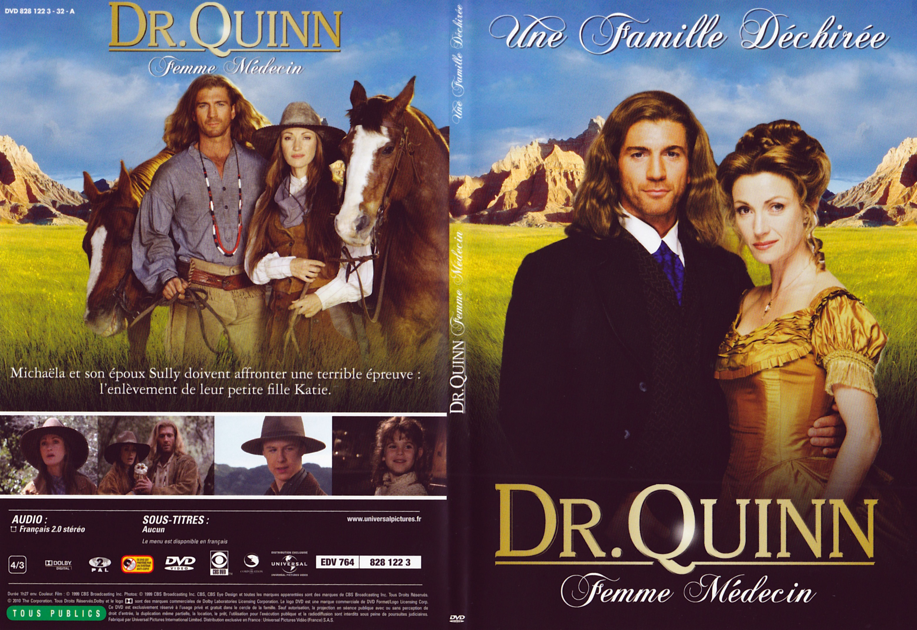 Jaquette DVD Docteur Quinn femme mdecin - Une famille dechire