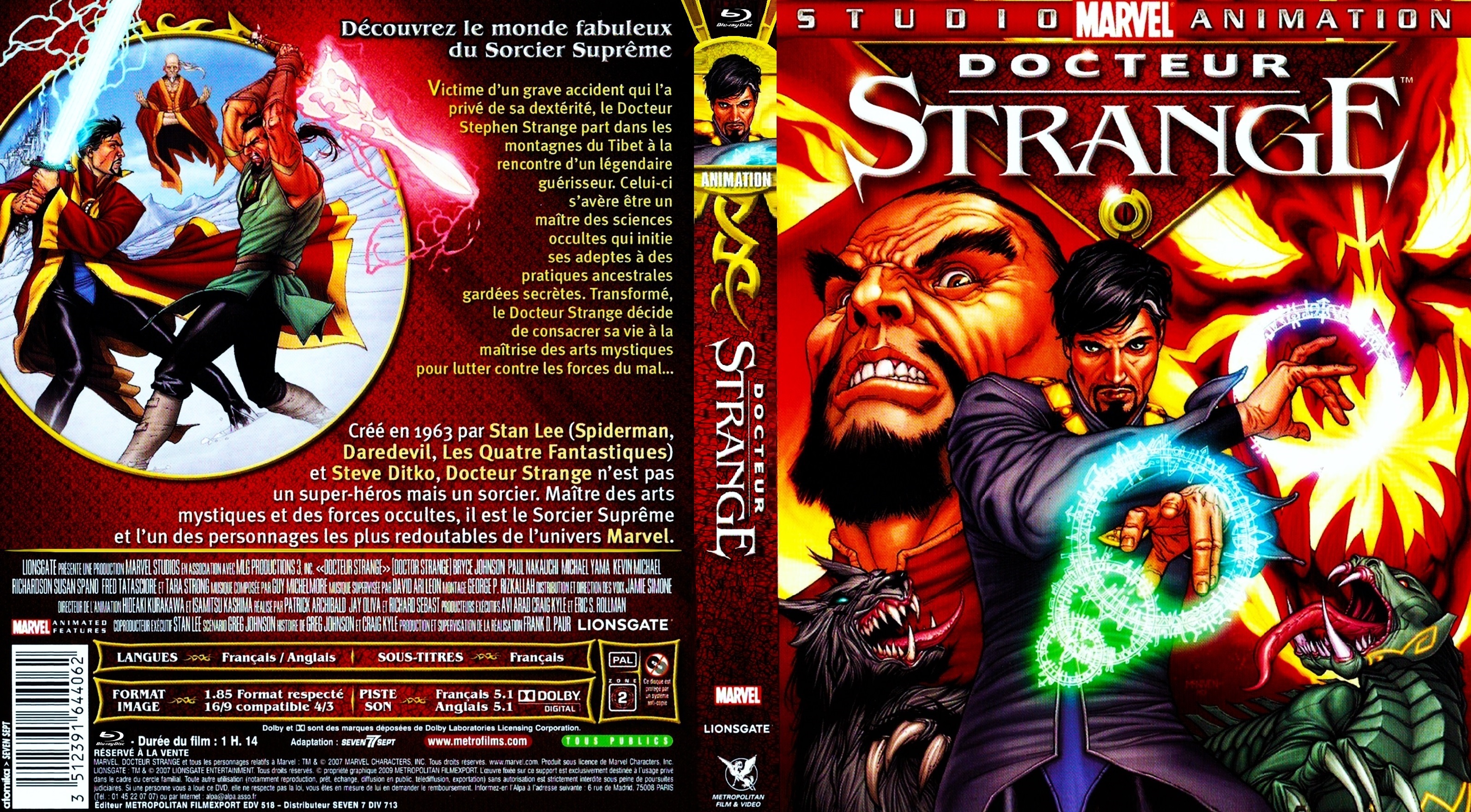 Jaquette DVD Docteur Strange DA Blu-ray custom