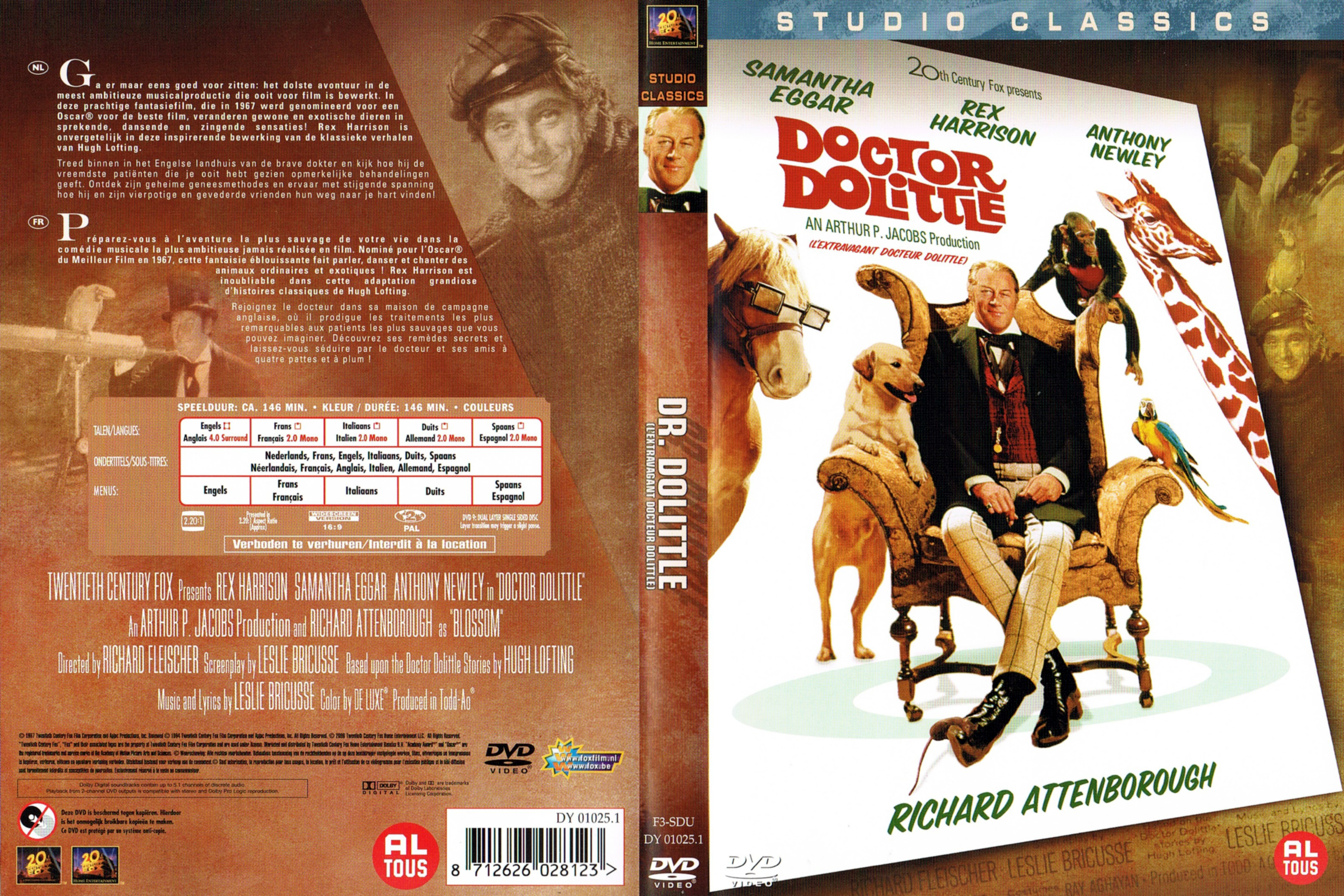 Jaquette DVD Doctor Dolittle - L