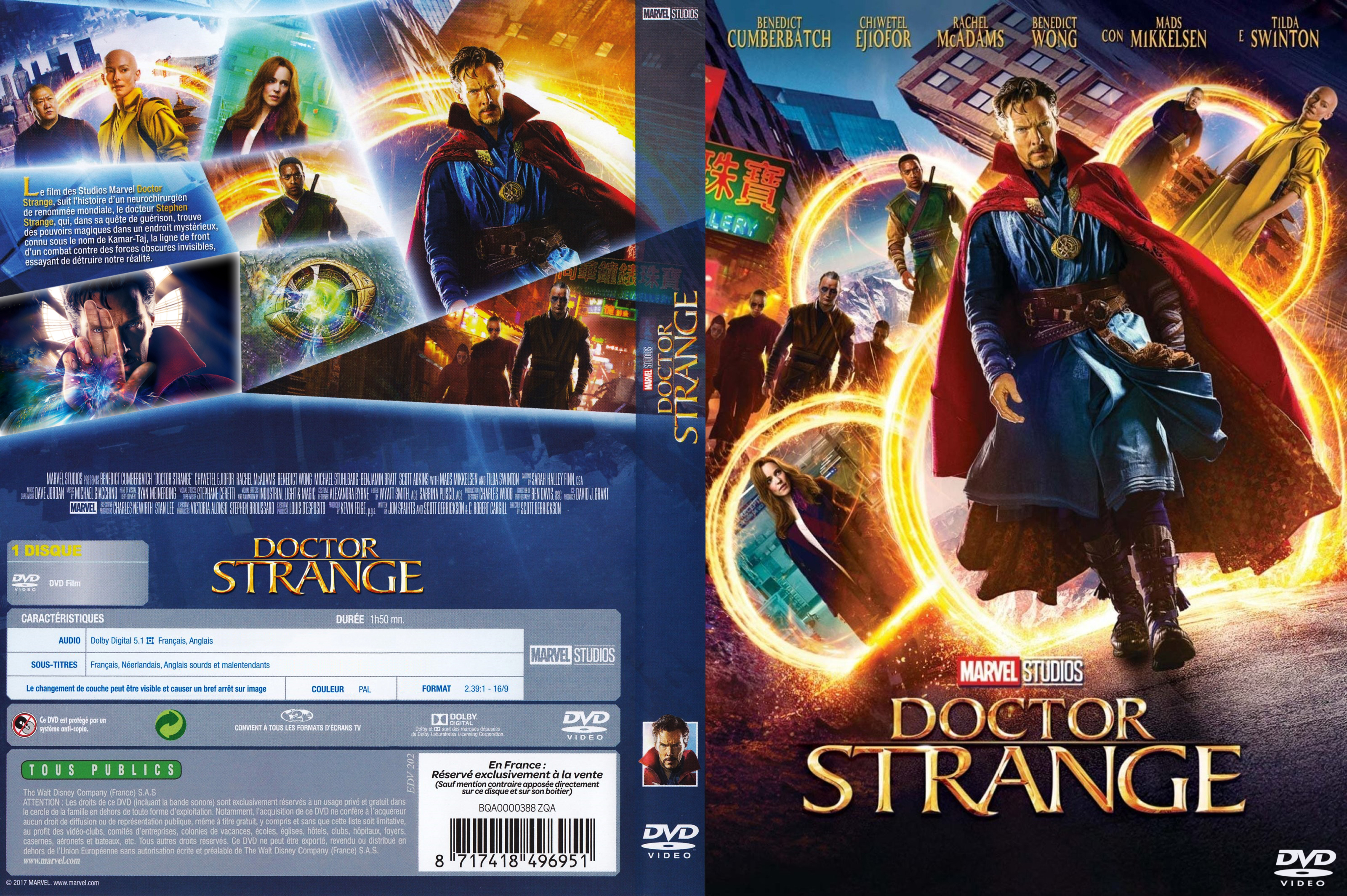 Jaquette DVD Doctor Strange custom