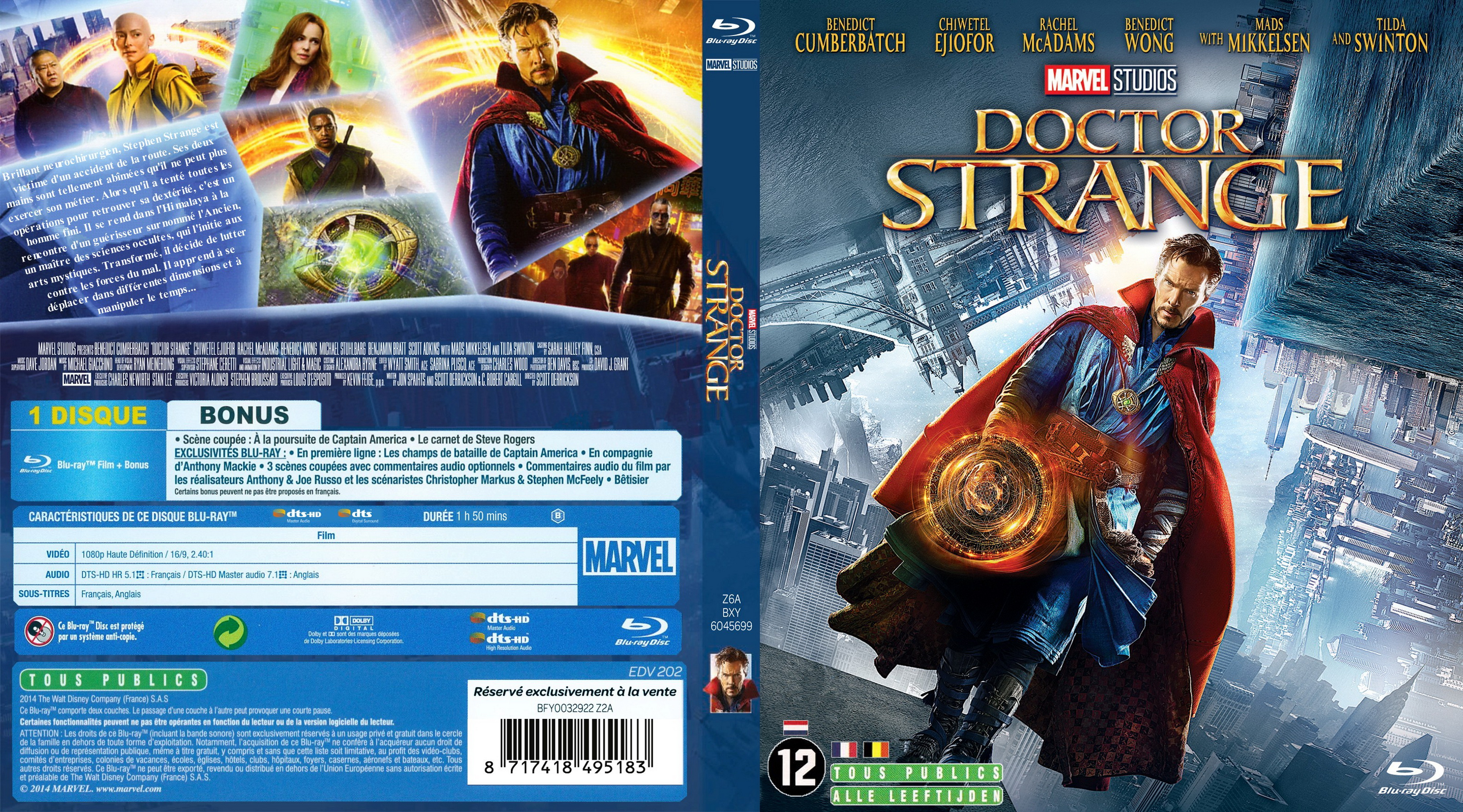 Jaquette DVD Doctor Strange custom (BLU-RAY)