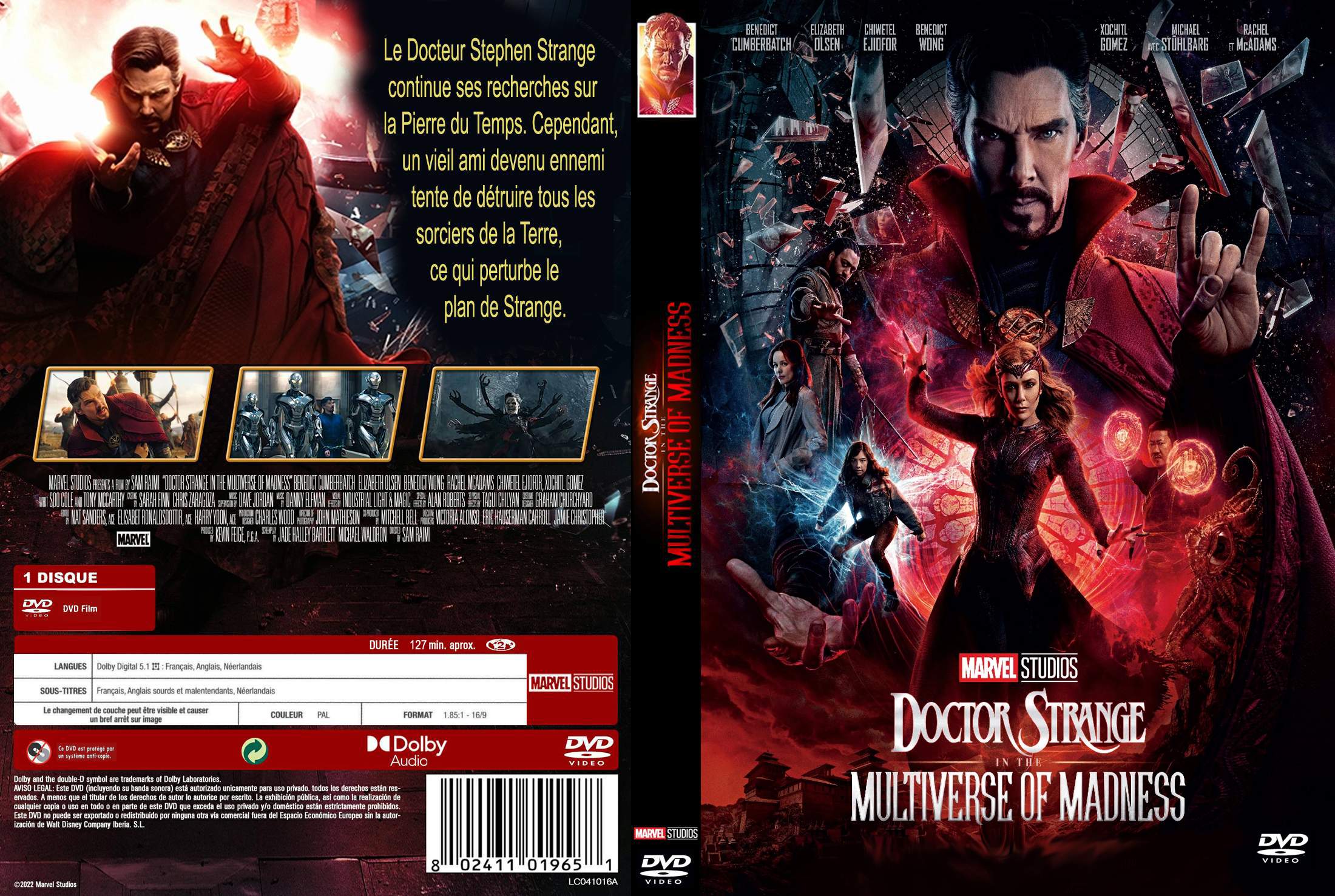 Jaquette DVD Doctor Strange in the Multiverse of Madness custom