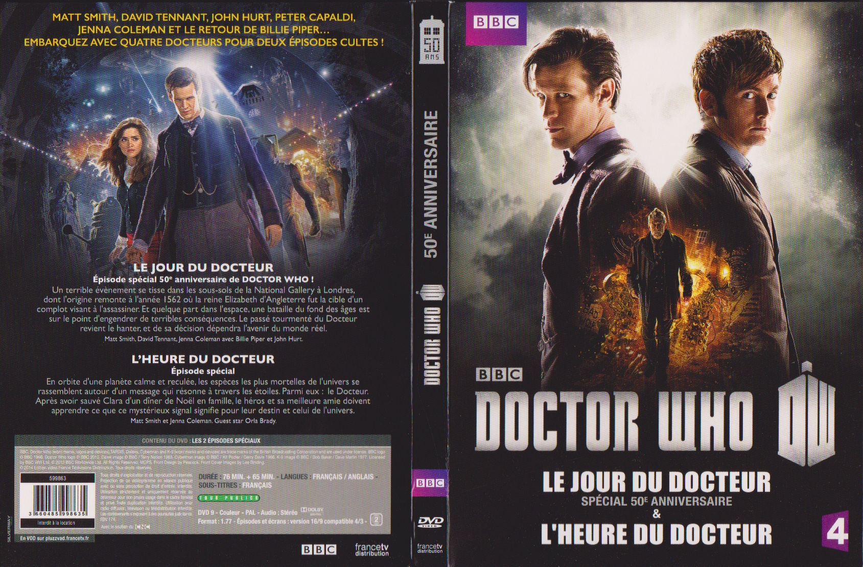 Jaquette DVD Doctor Who 50me anniverssaire