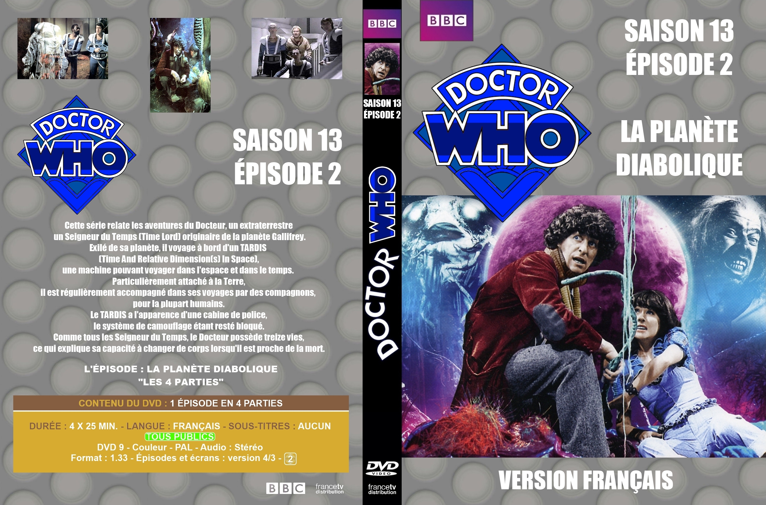 Jaquette DVD de Doctor Who Classic Saison 13 épisode 2 custom