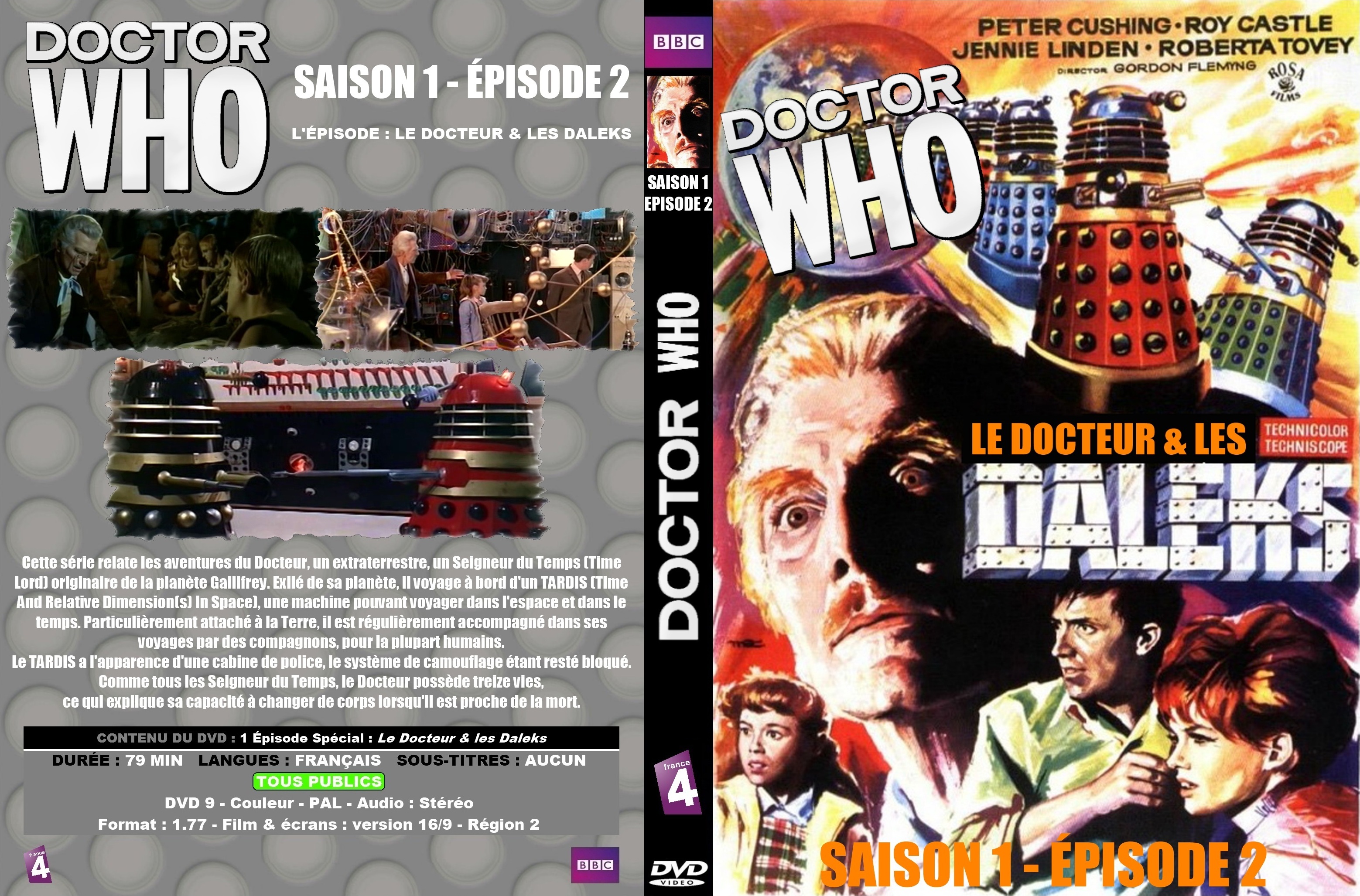 Jaquette DVD Doctor Who Classic Saison 1 pisode 2 custom