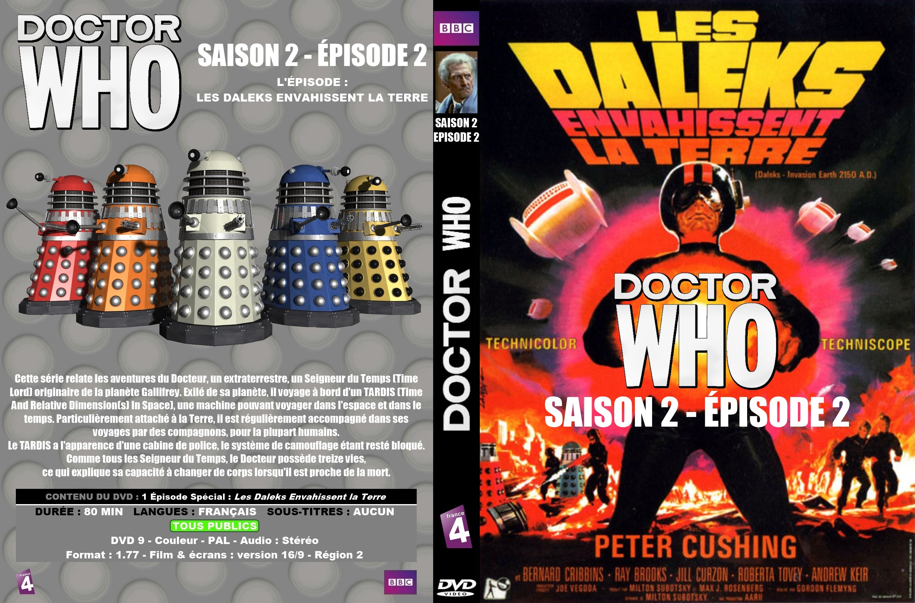 Jaquette DVD Doctor Who Classic Saison 2 pisode 2 custom