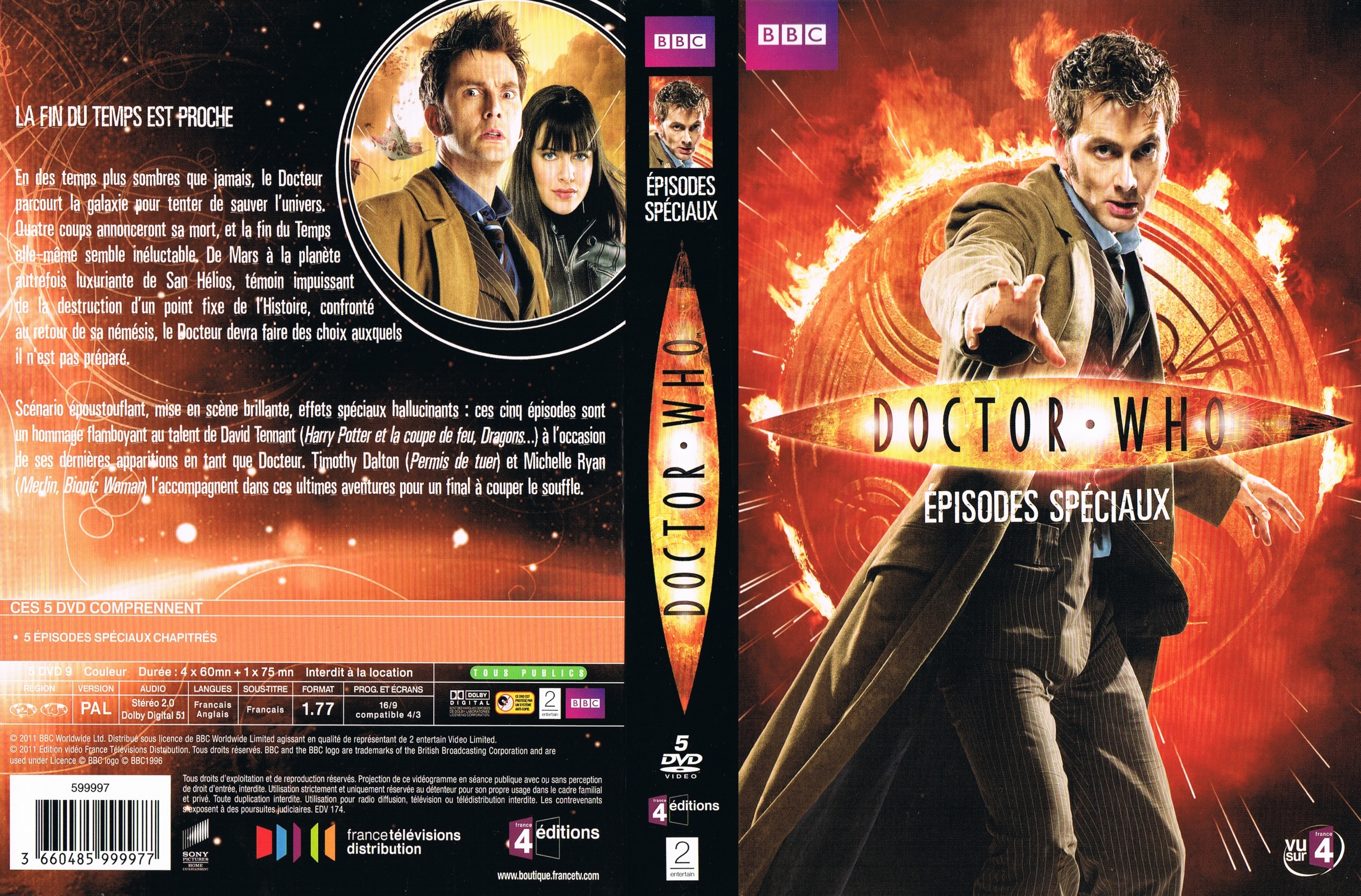 Jaquette DVD Doctor Who Episodes Speciaux COFFRET