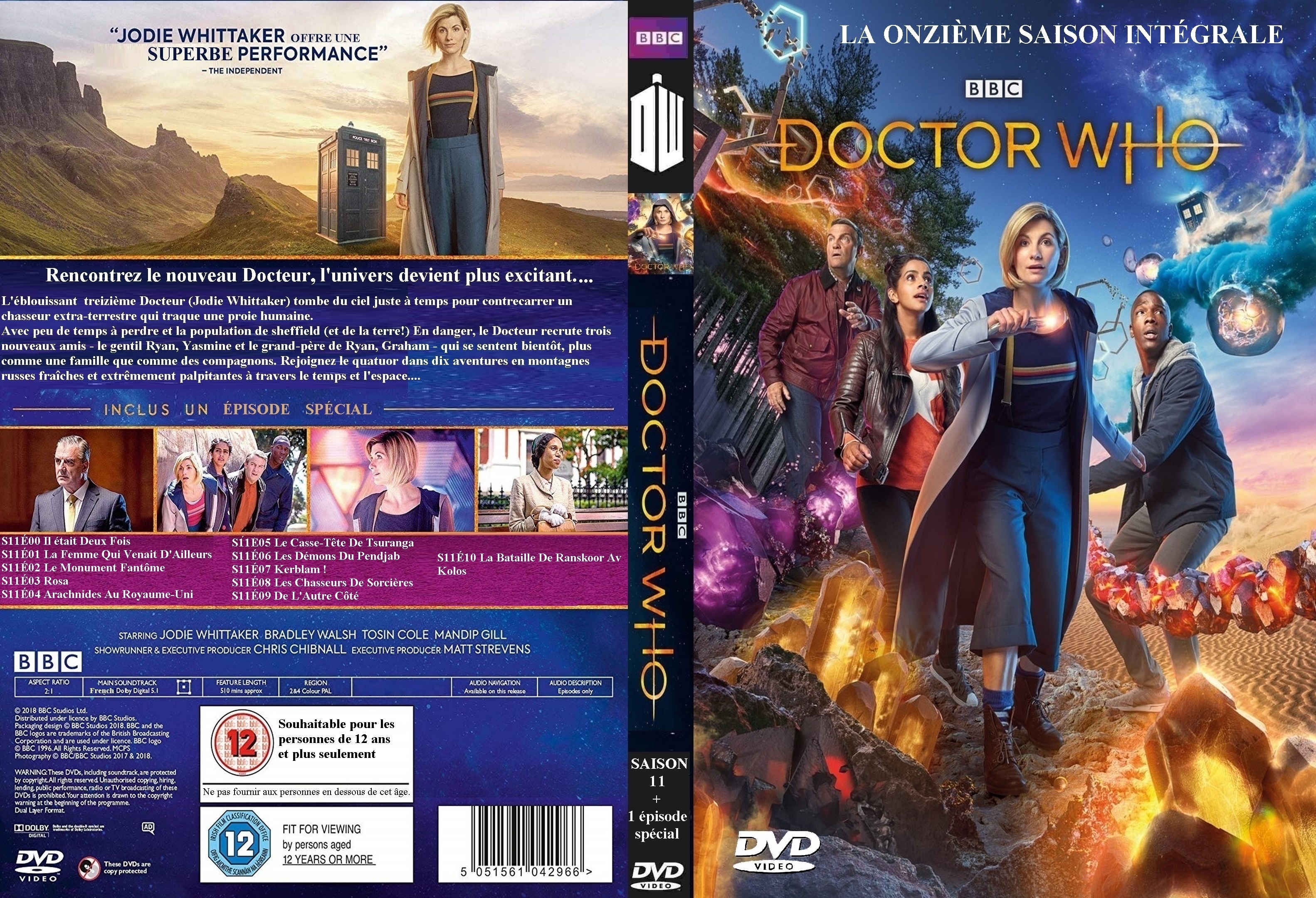 Jaquette DVD Doctor Who Saison 11 custom