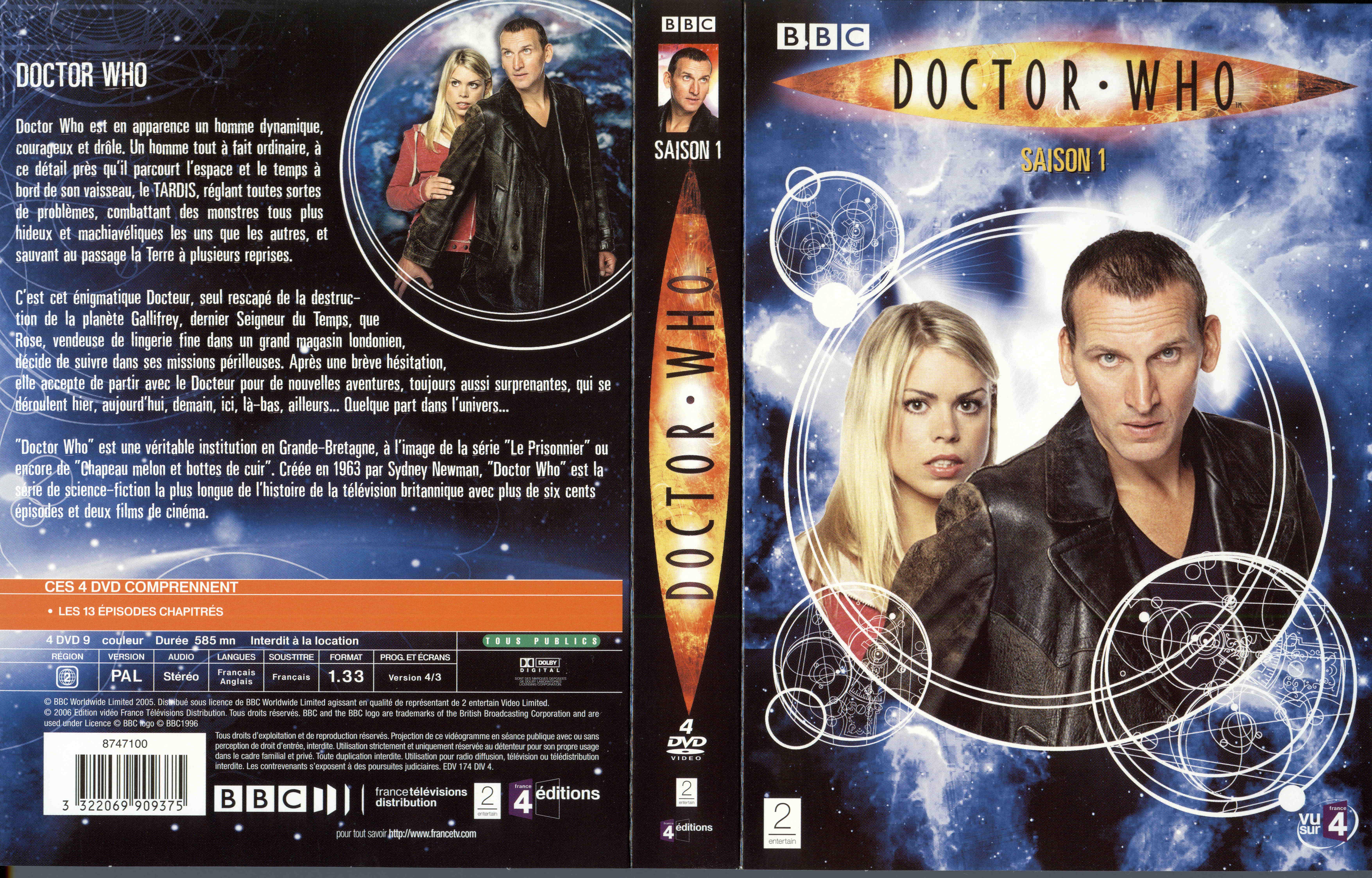 Jaquette DVD Doctor Who Saison 1 COFFRET
