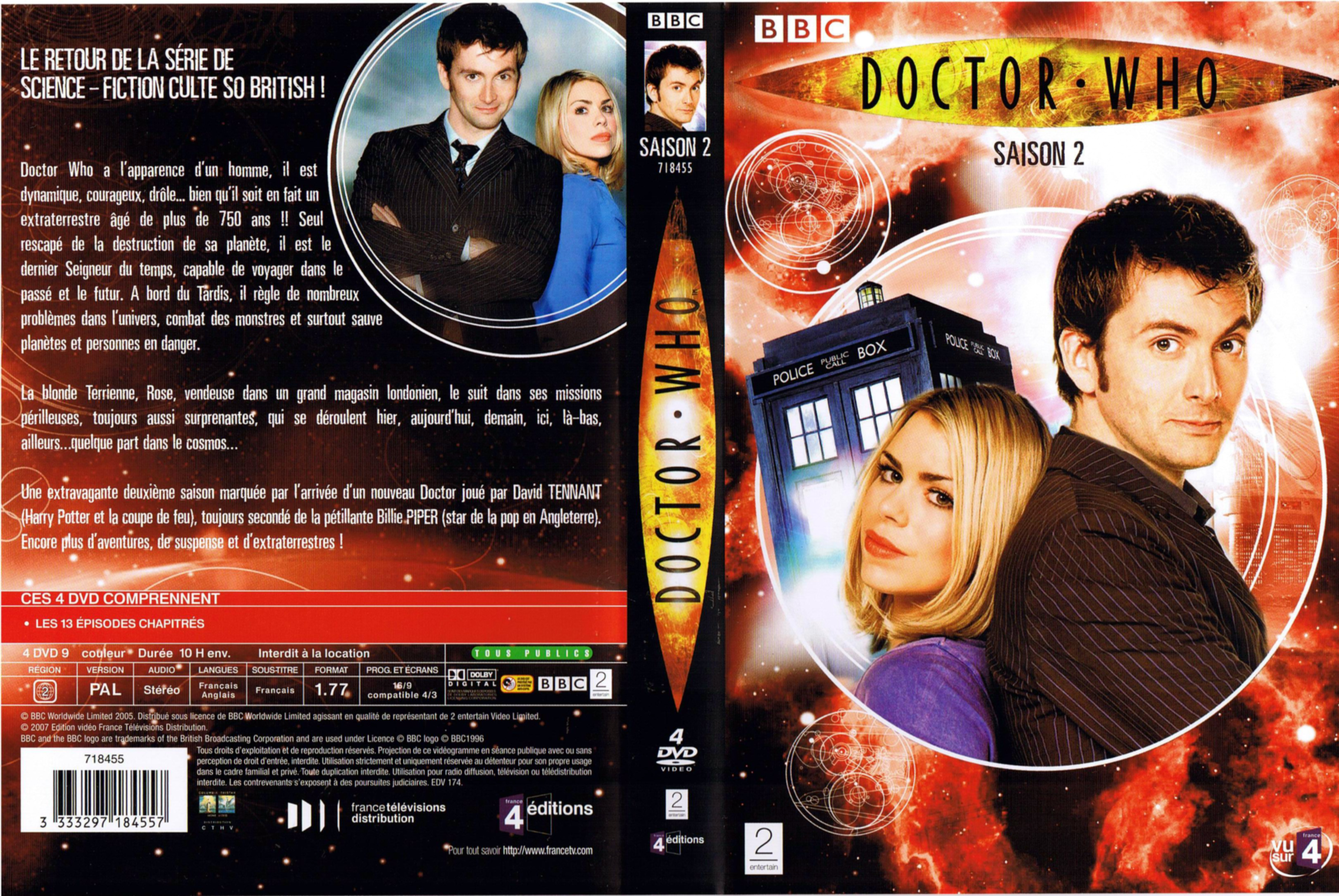Jaquette DVD Doctor Who Saison 2 COFFRET