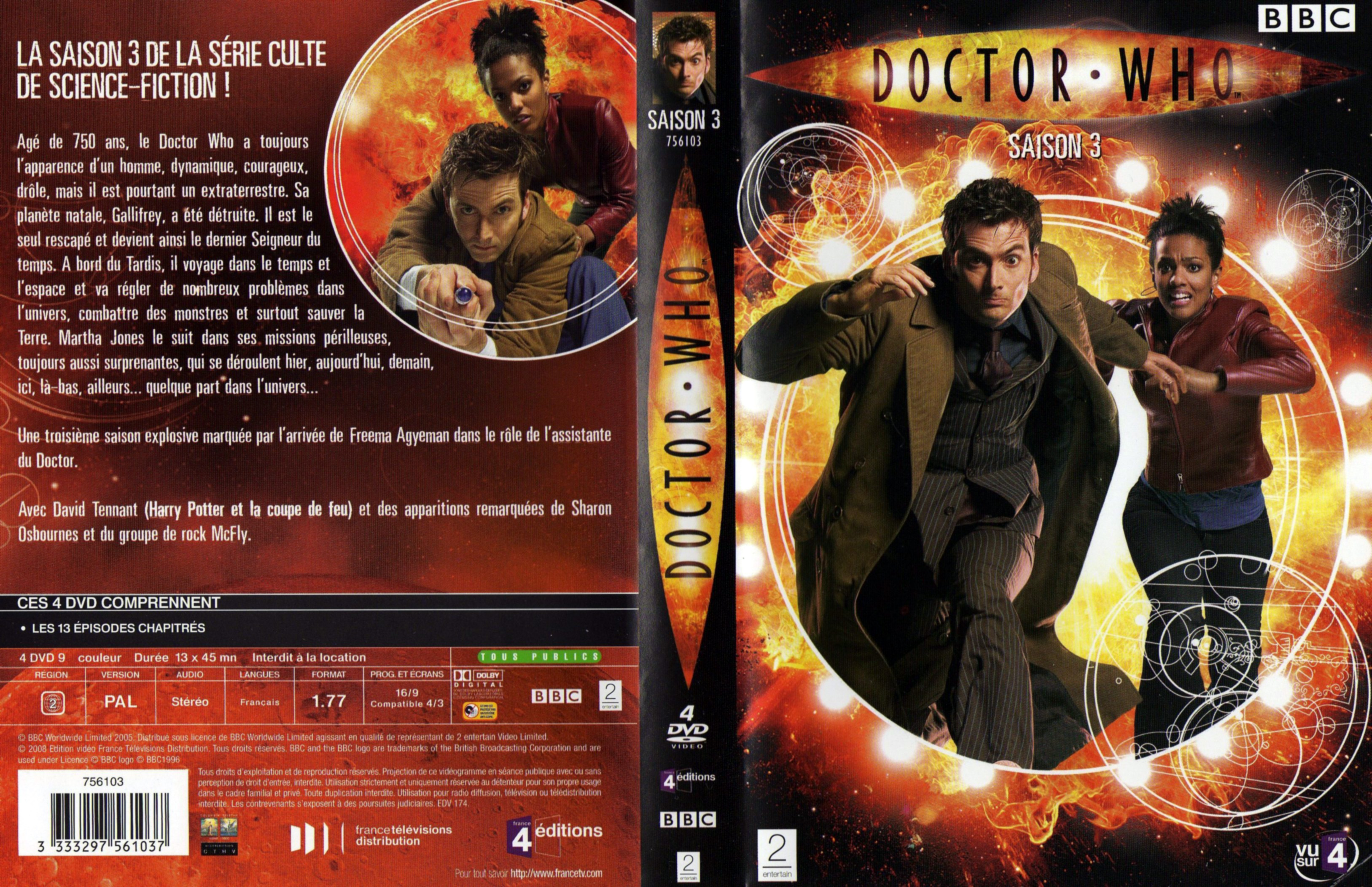 Jaquette DVD Doctor Who Saison 3 COFFRET