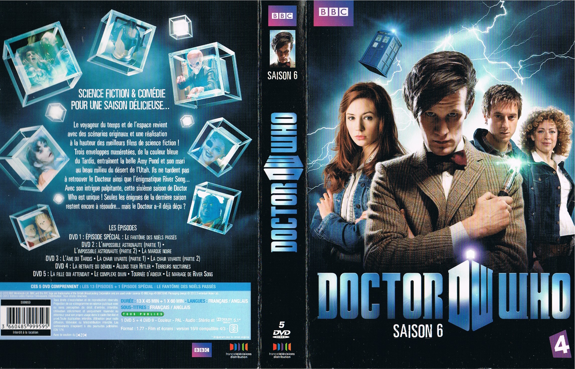 Jaquette DVD Doctor Who Saison 6 COFFRET