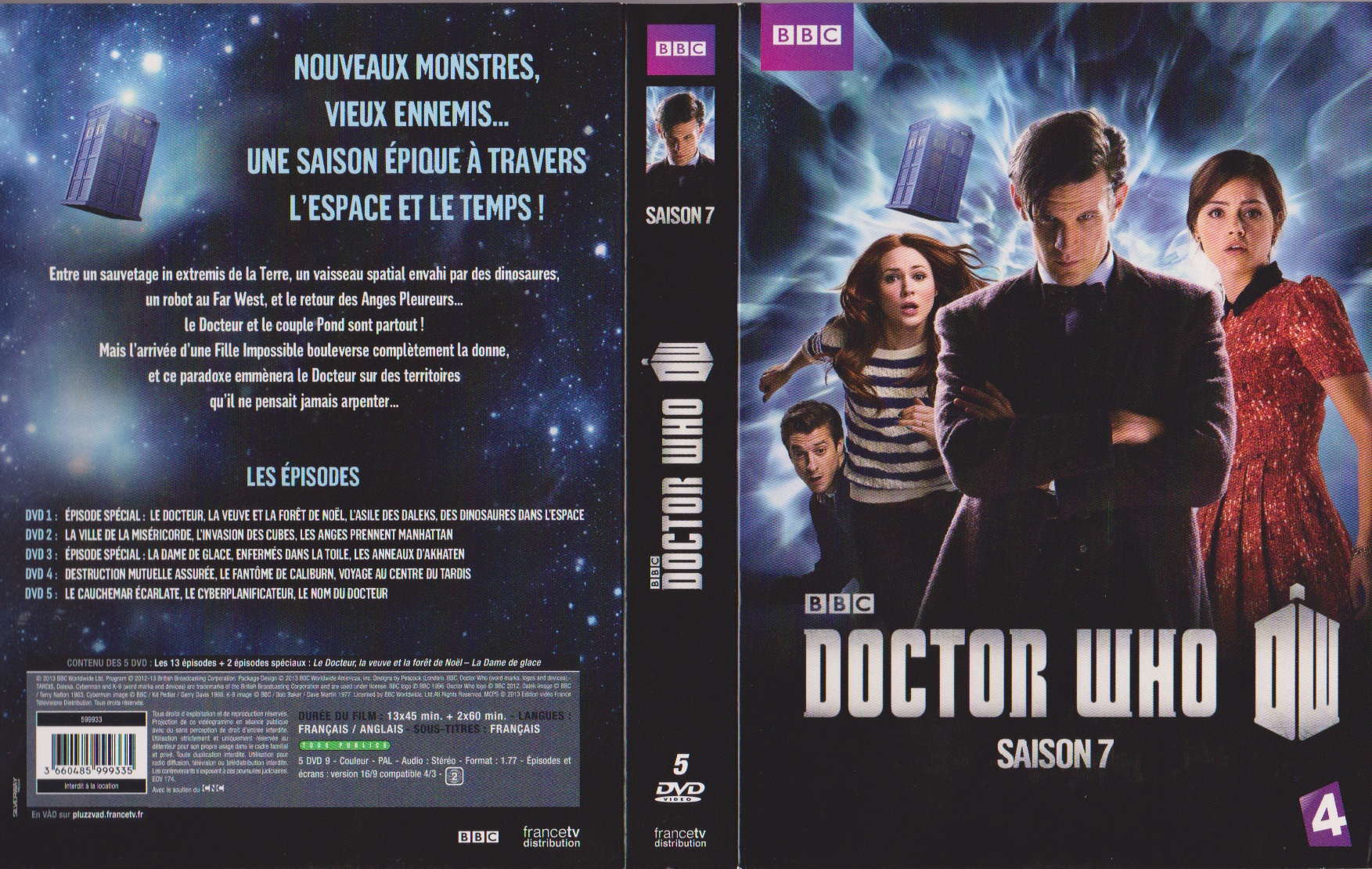 Jaquette DVD Doctor Who Saison 7 COFFRET
