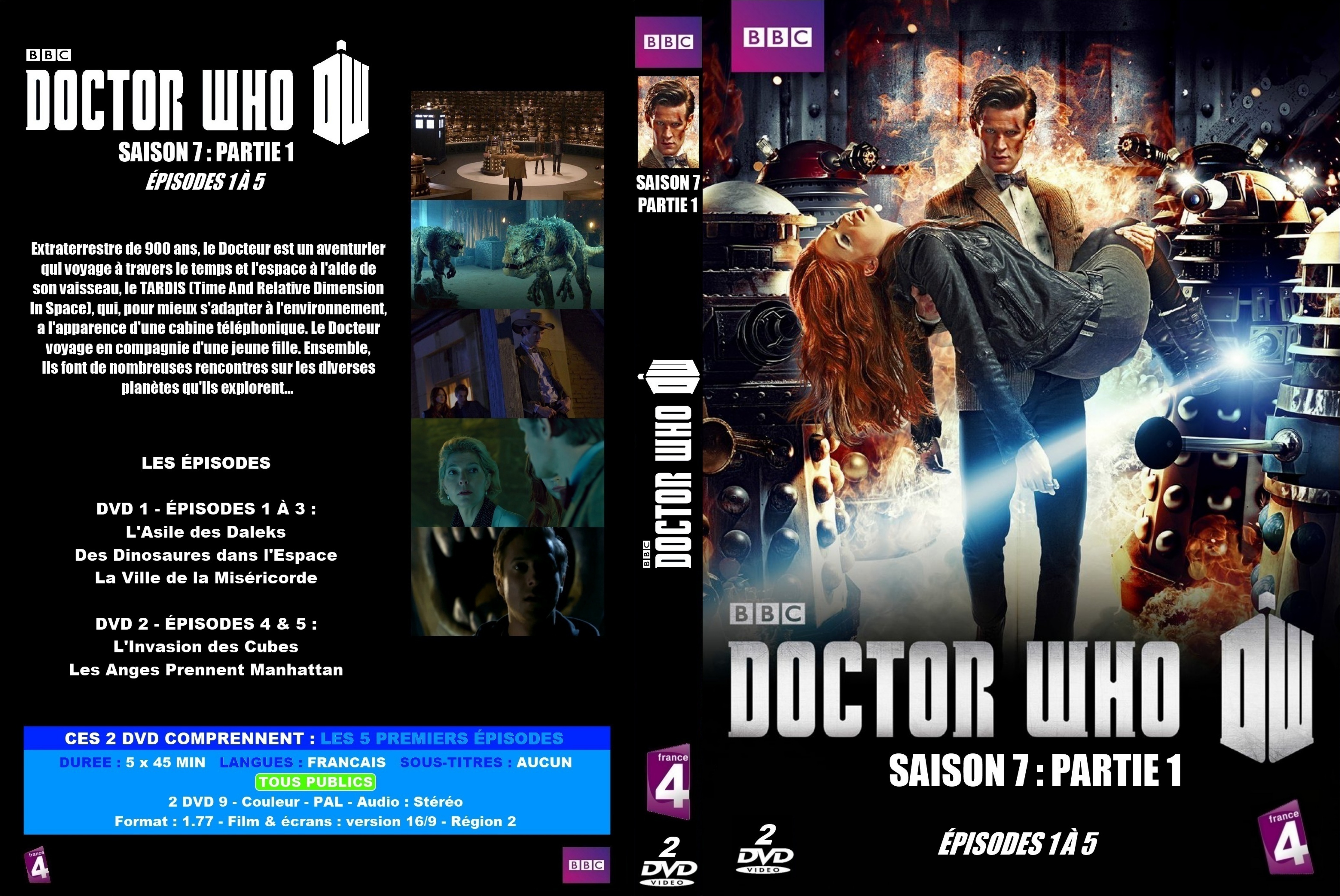 Jaquette DVD Doctor Who Saison 7 Episode 1  5 custom