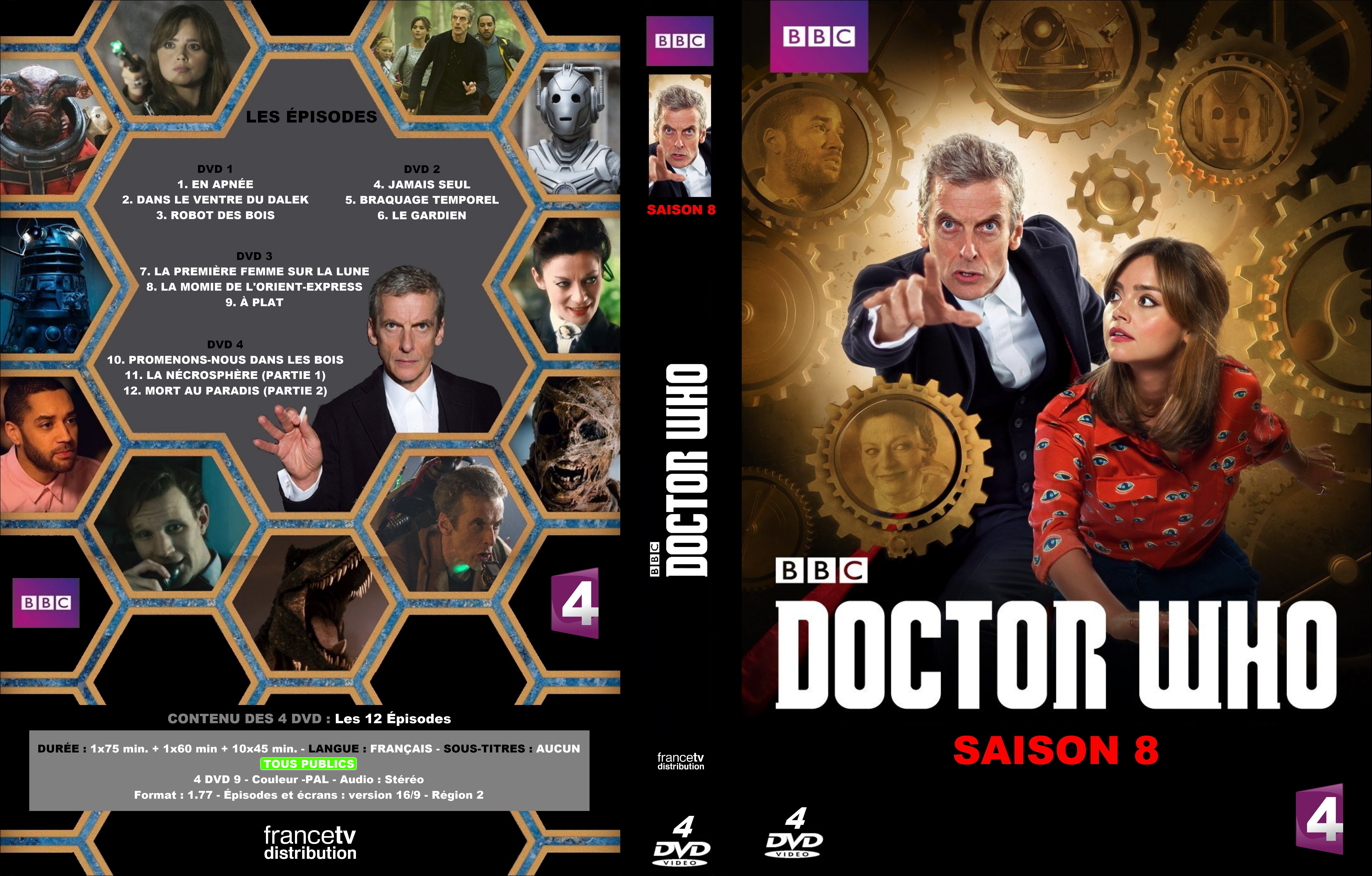Jaquette DVD Doctor Who Saison 8 custom