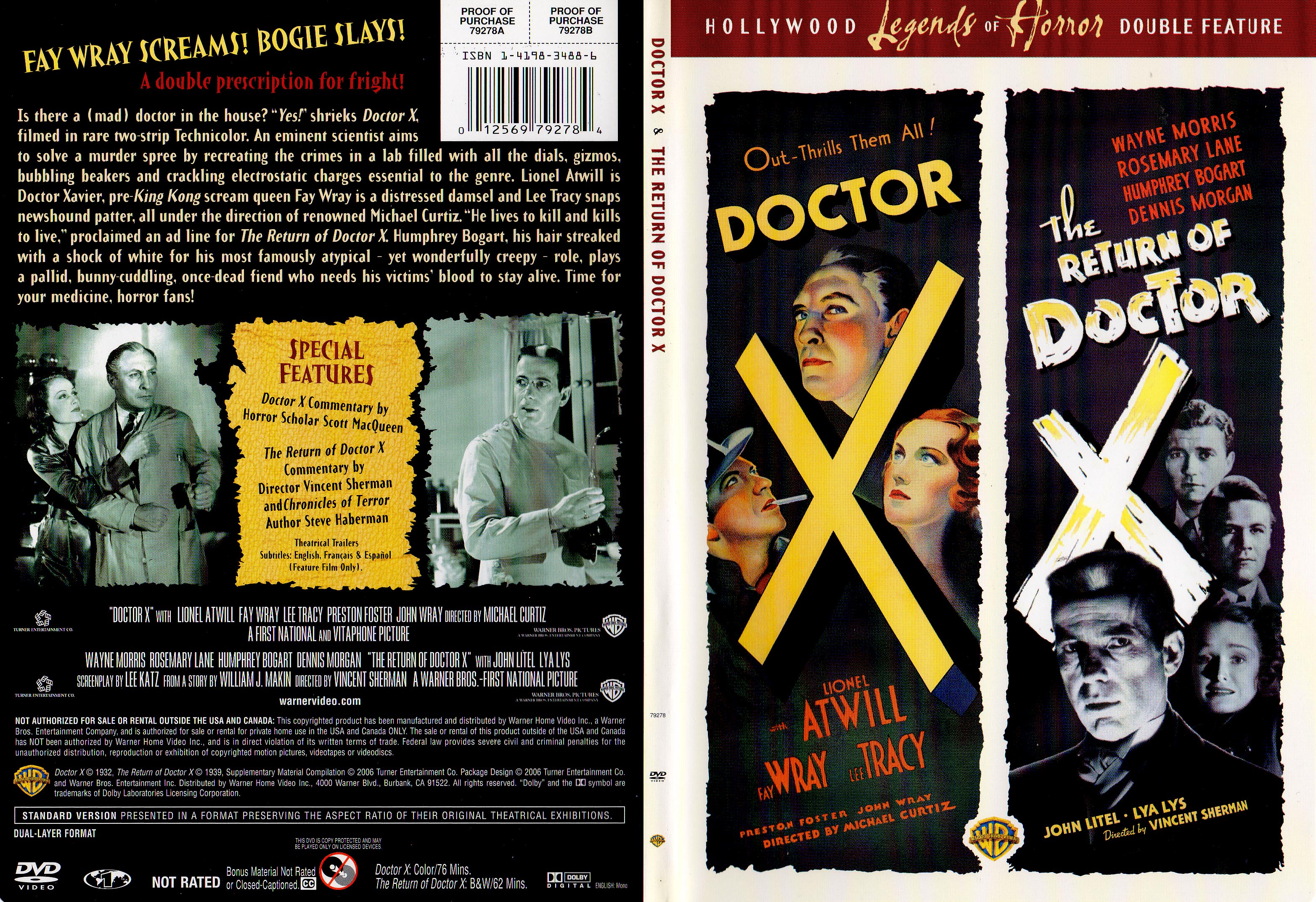 Jaquette DVD Doctor X - The return of Doctor X Zone 1