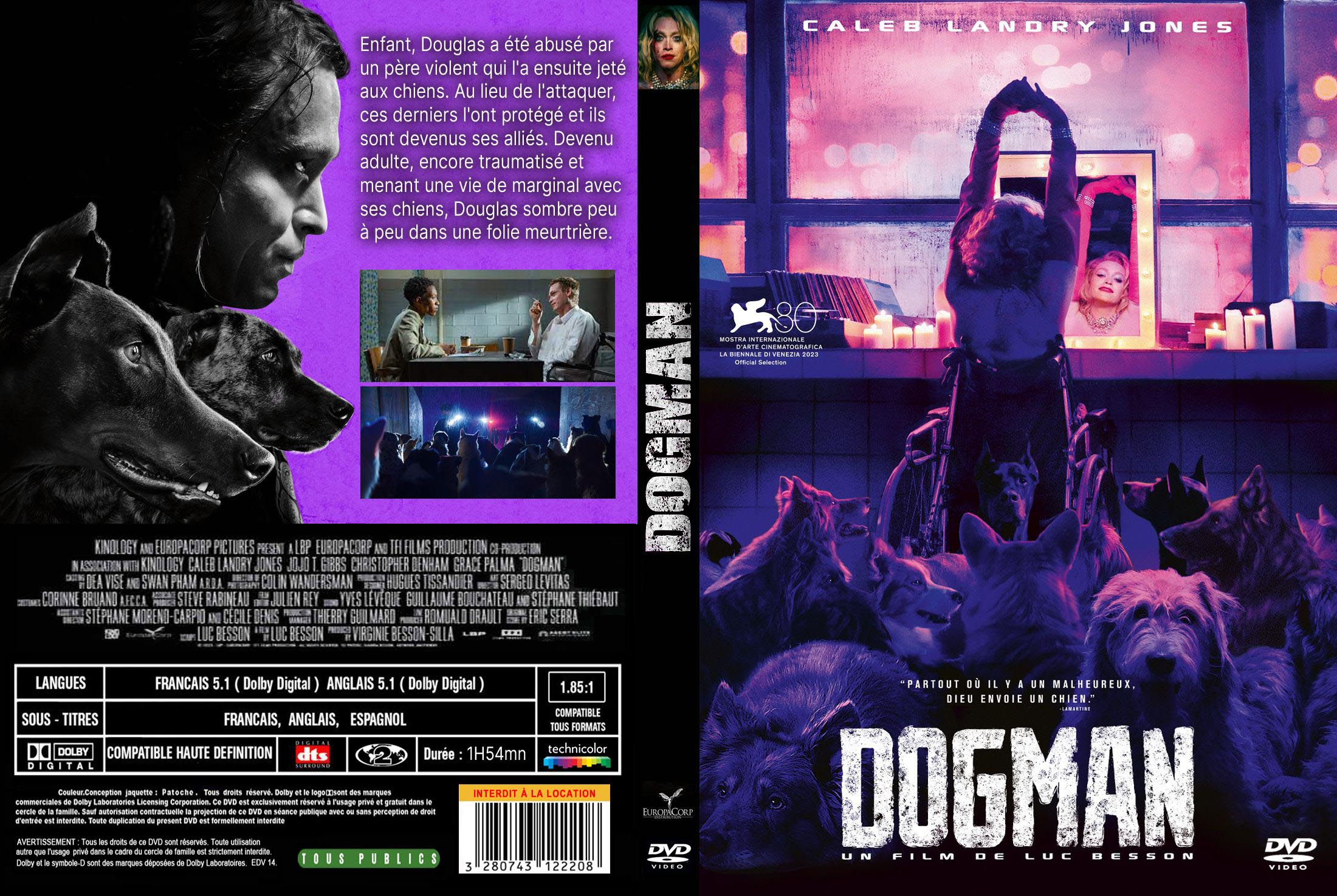 Jaquette DVD DogMan (2023) custom