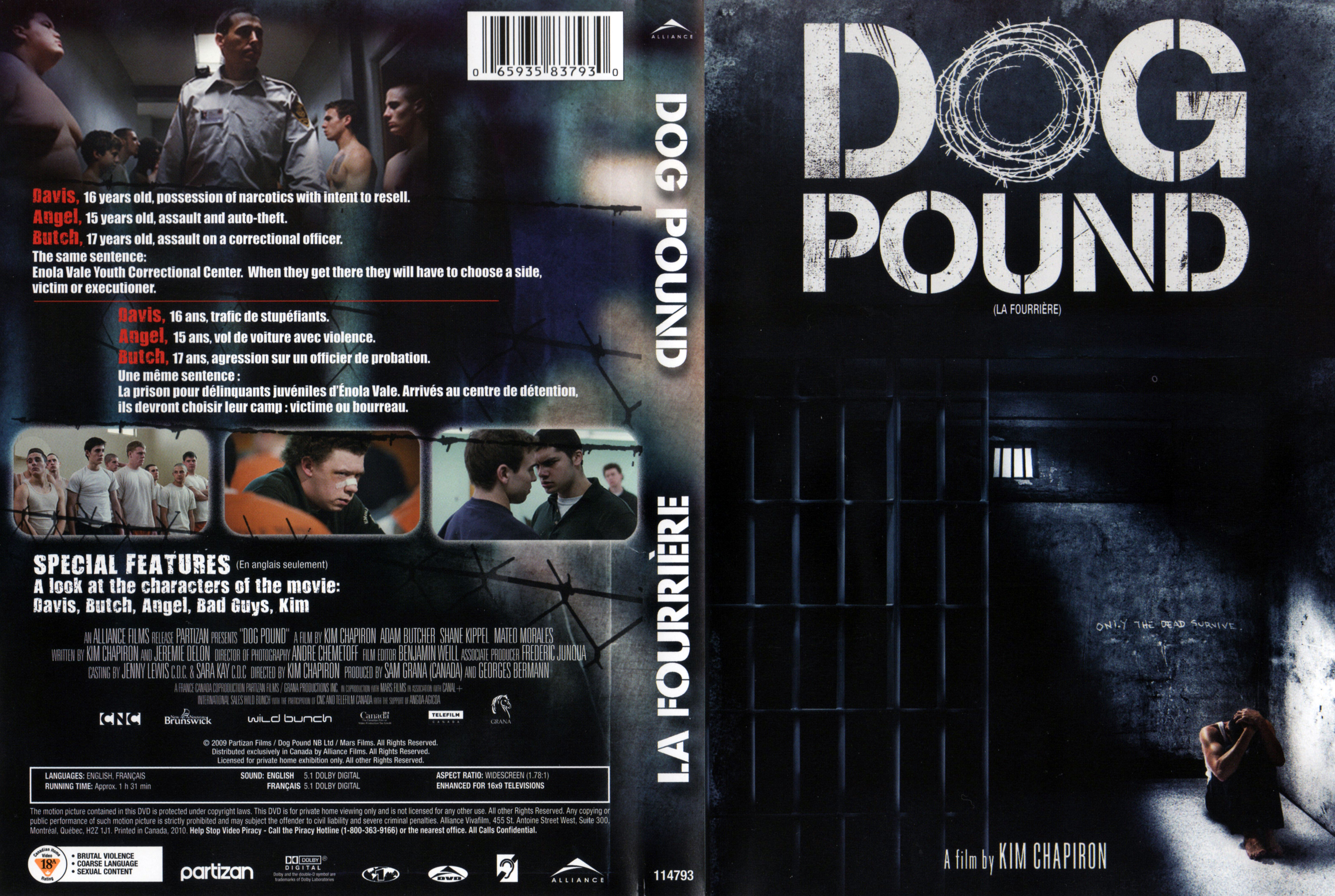 Jaquette DVD Dog Pound - La fourrire (Canadienne)