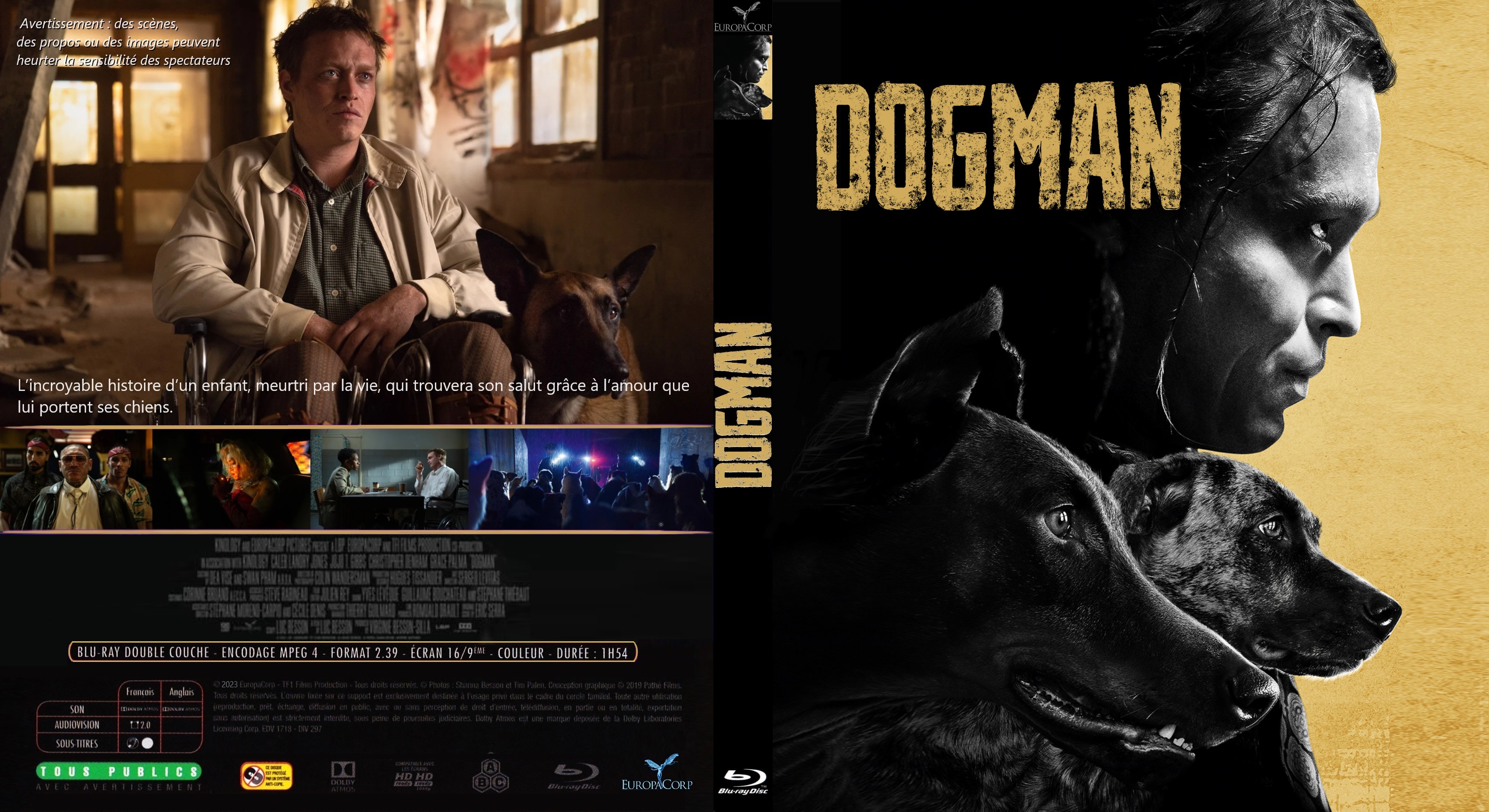 Jaquette DVD Dogman 2023 custom (BLU-RAY) v2