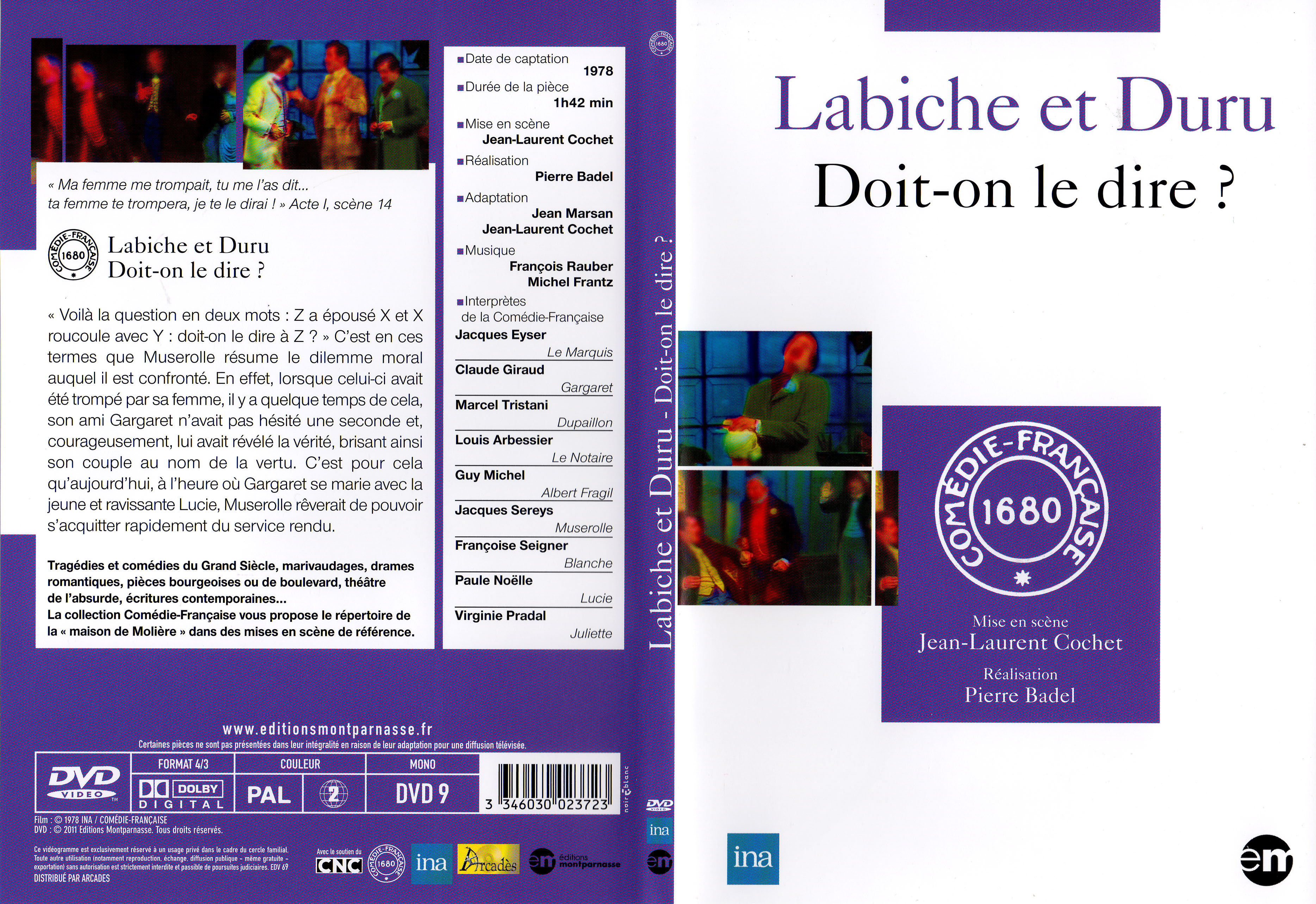 Jaquette DVD Doit-on le dire