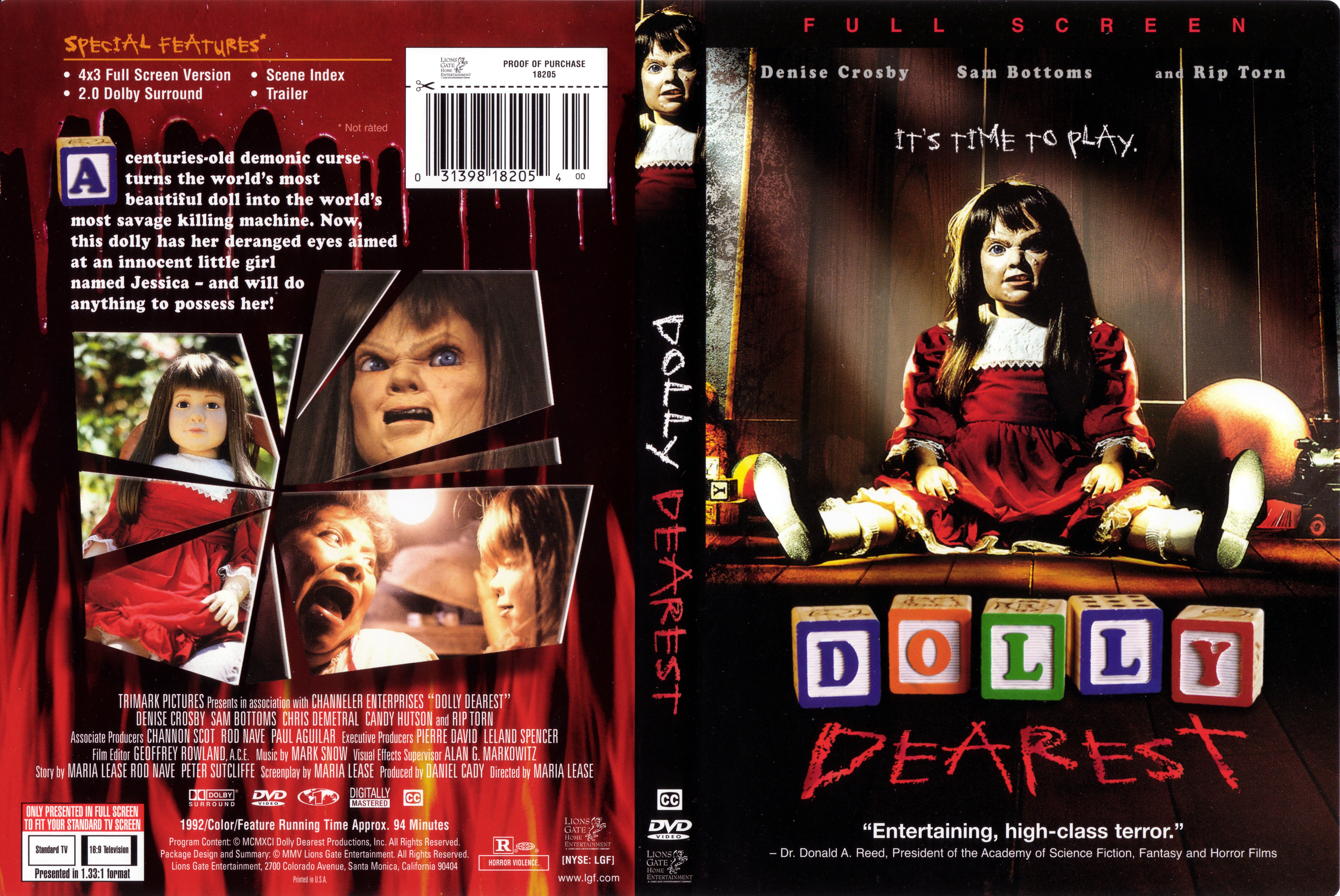 Jaquette DVD Dolly Dearest - Dolly Zone 1 v2