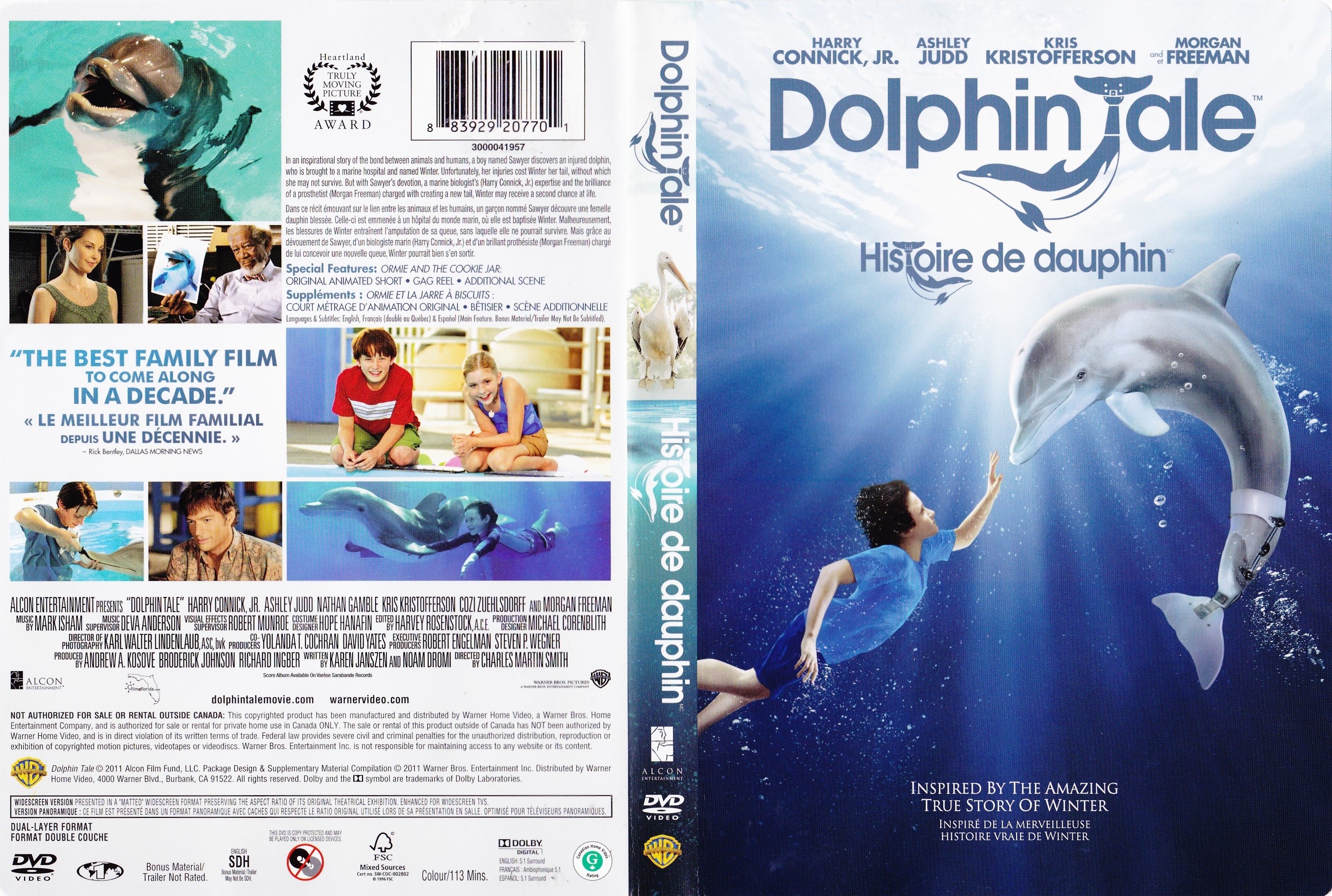 Jaquette DVD Dolphin tale - Histoire de dauphin (Canadienne)