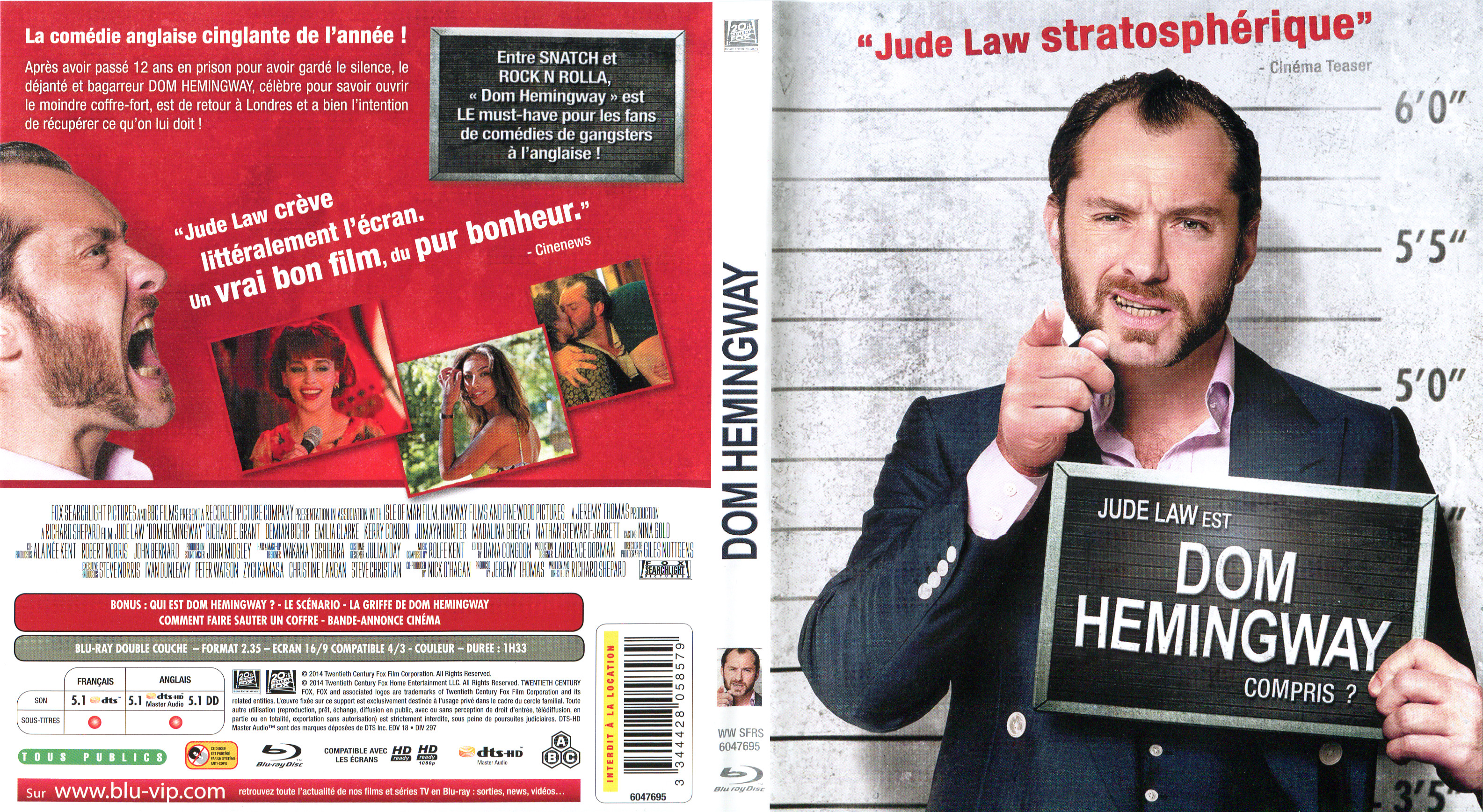 Jaquette DVD Dom Hemingway (BLU-RAY)