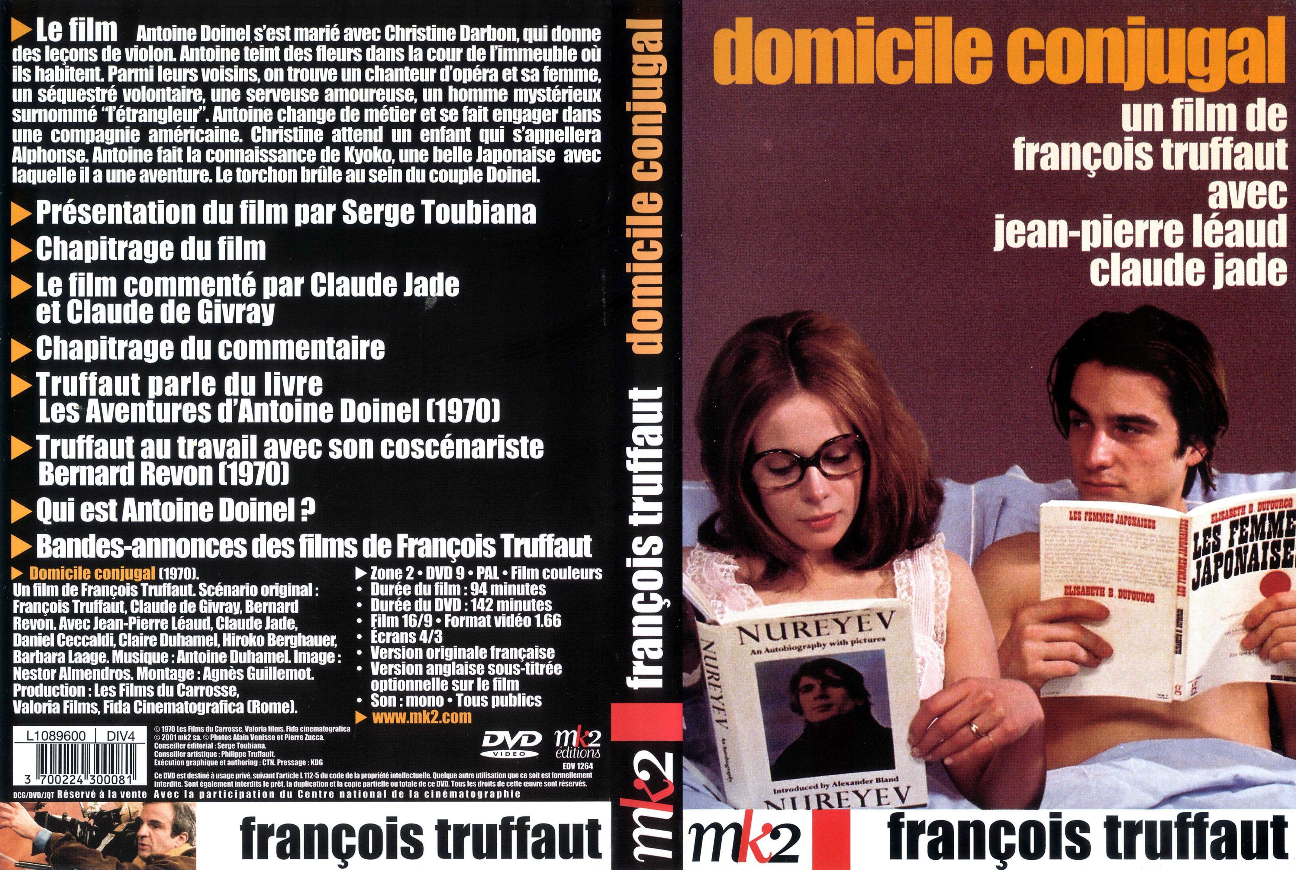 Jaquette DVD Domicile conjugal