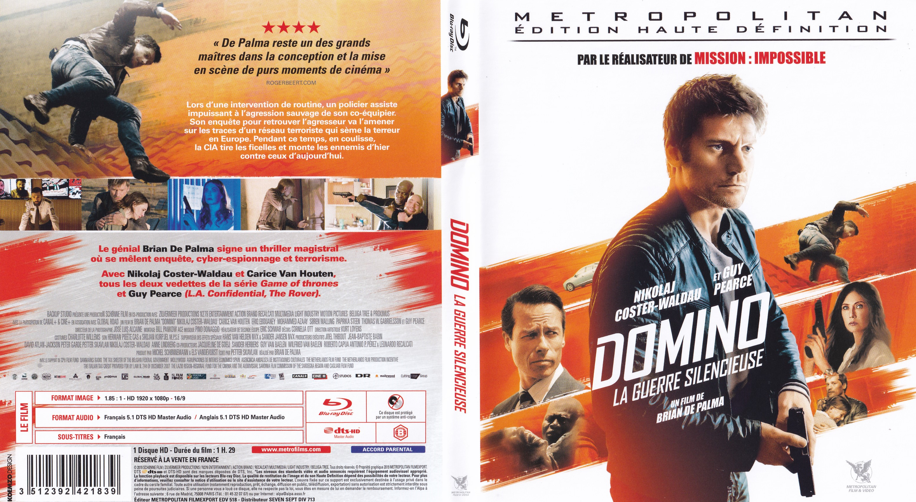 Jaquette DVD Domino la guerre silencieuse (BLU-RAY)