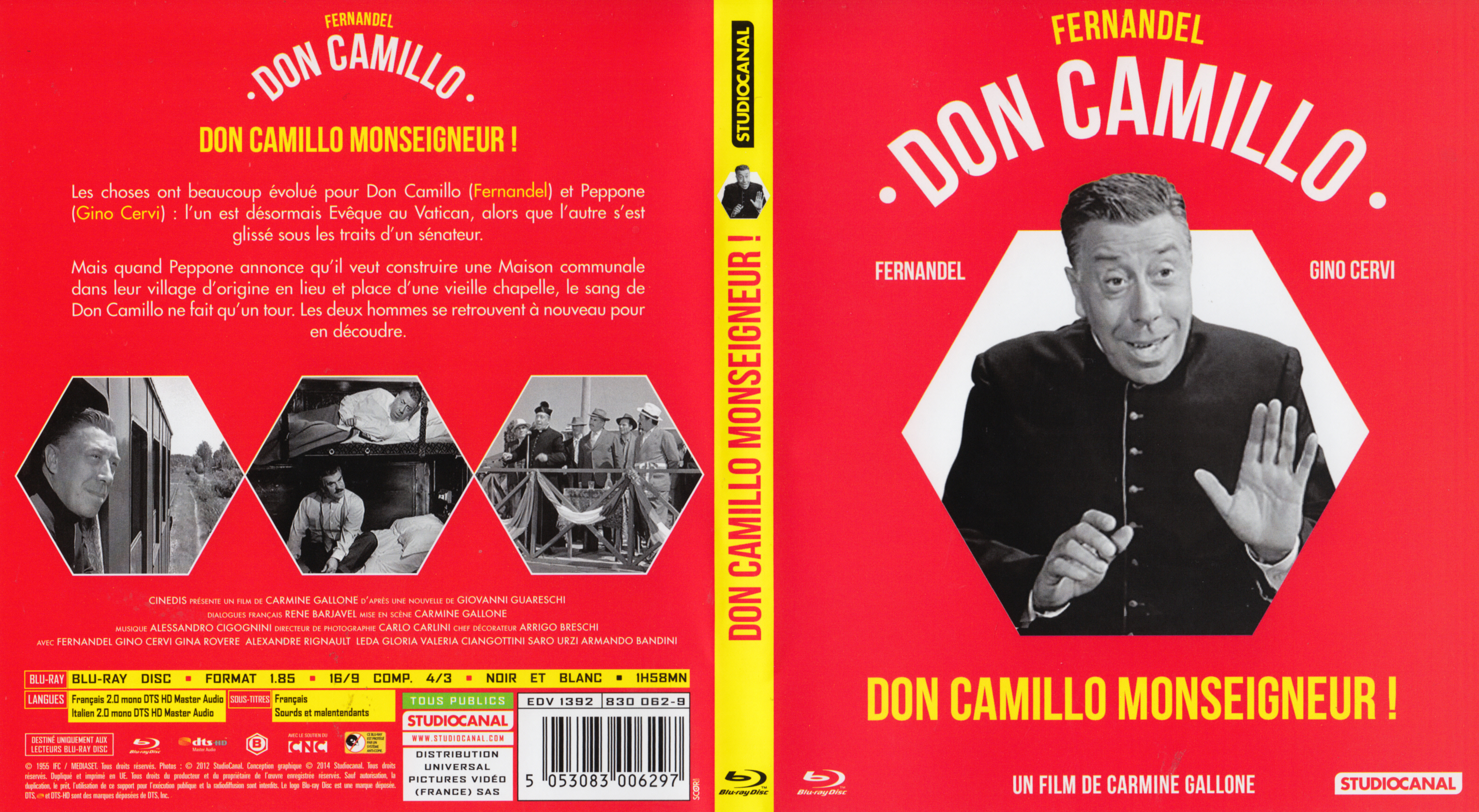 Jaquette DVD Don Camillo Monseigneur (BLU-RAY)