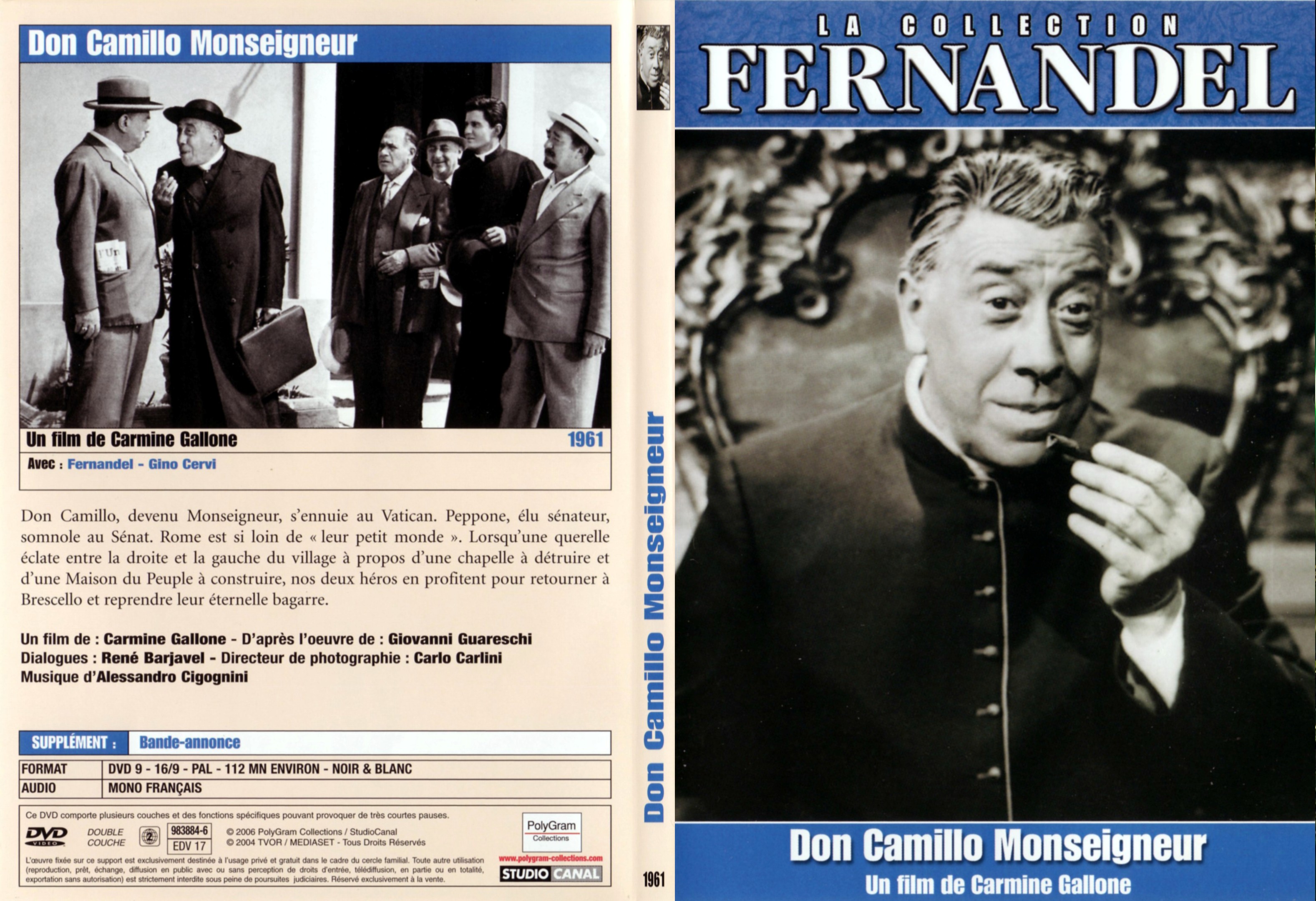 Jaquette DVD Don Camillo Monseigneur - SLIM