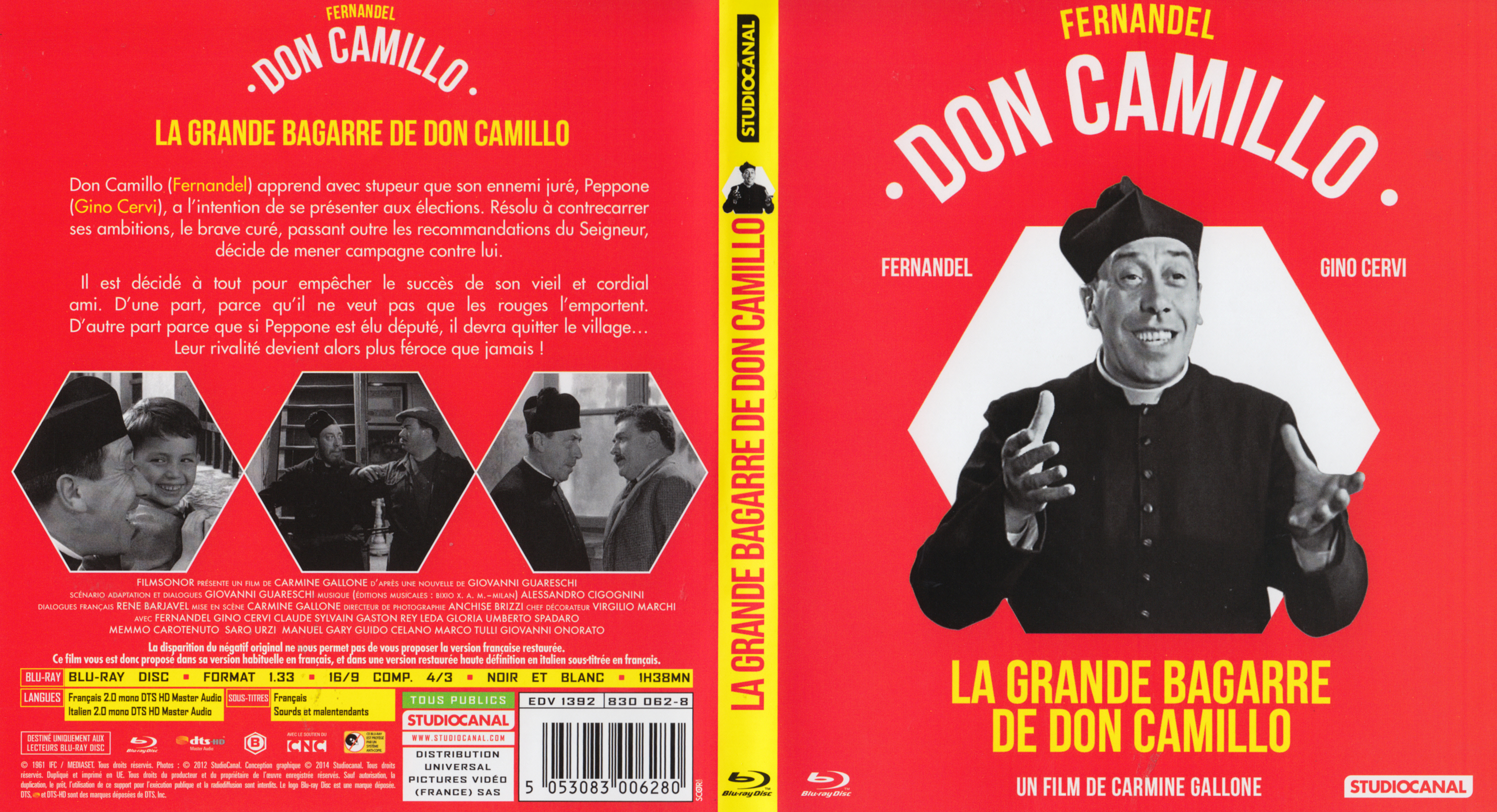 Jaquette DVD Don Camillo - La Grande bagarre de Don Camillo (BLU-RAY)
