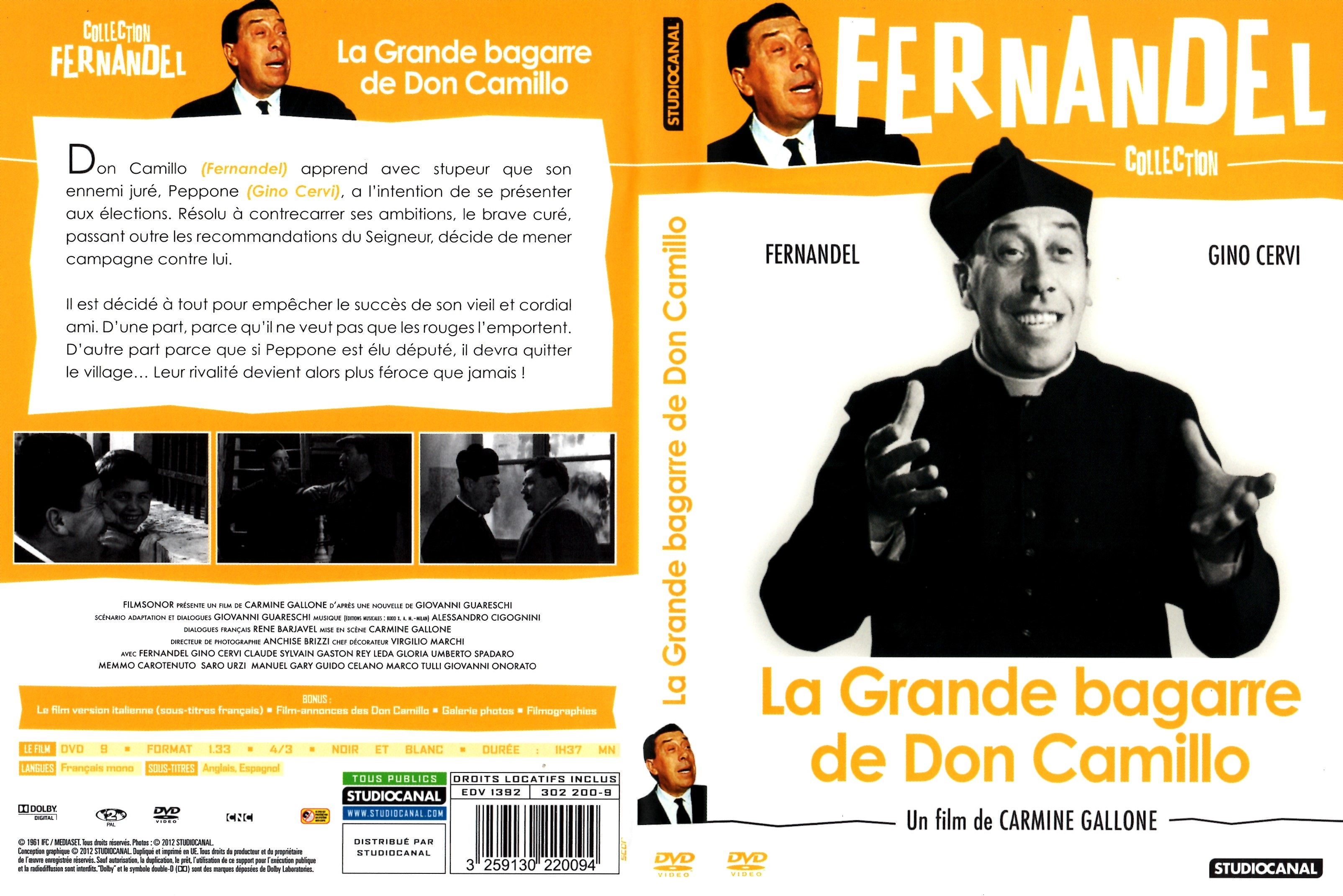 Jaquette DVD Don Camillo - La Grande bagarre de Don Camillo v4