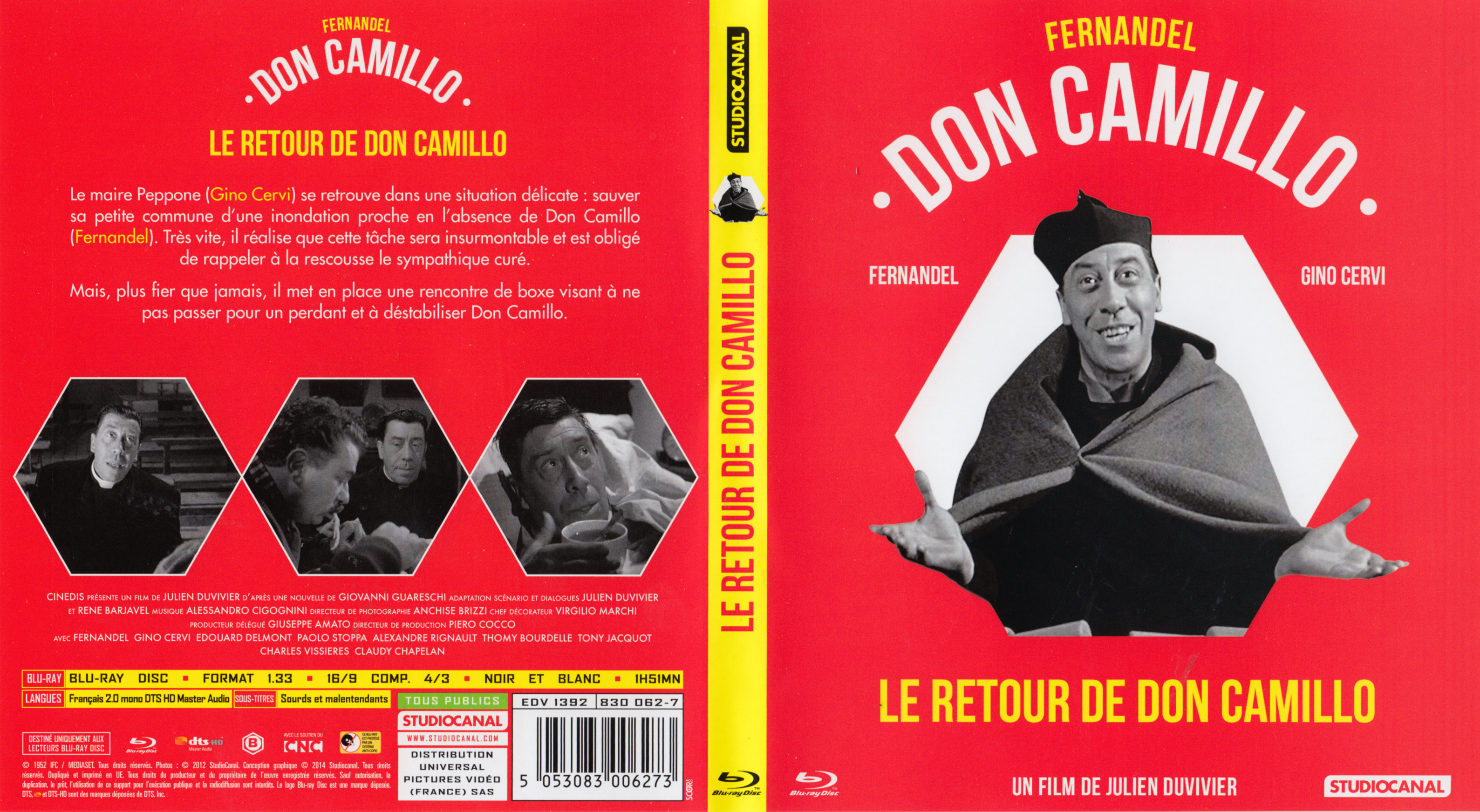 Jaquette DVD Don Camillo - Le Retour de Don Camillo (BLU-RAY)