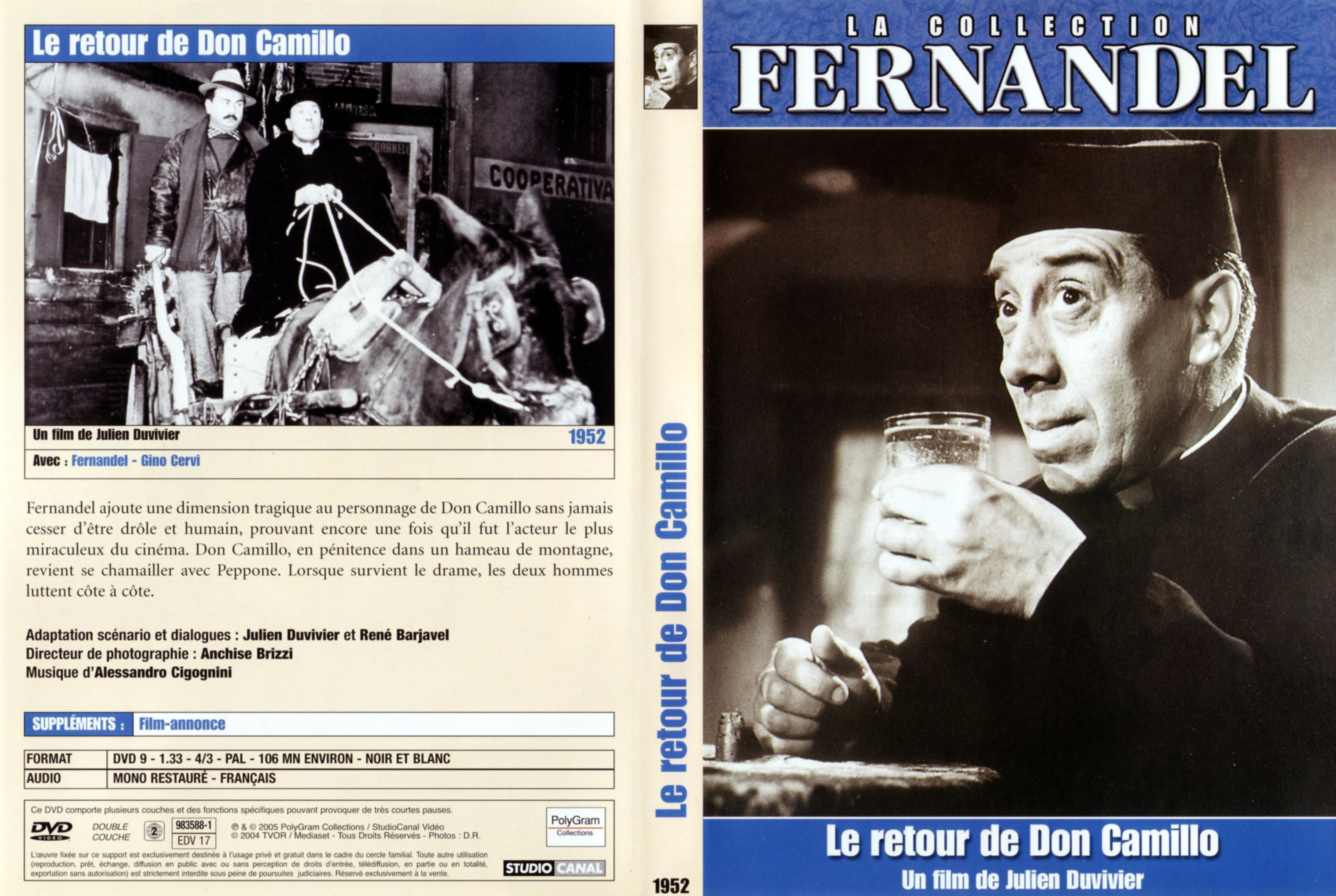 Jaquette DVD Don Camillo - Le Retour de Don Camillo v3