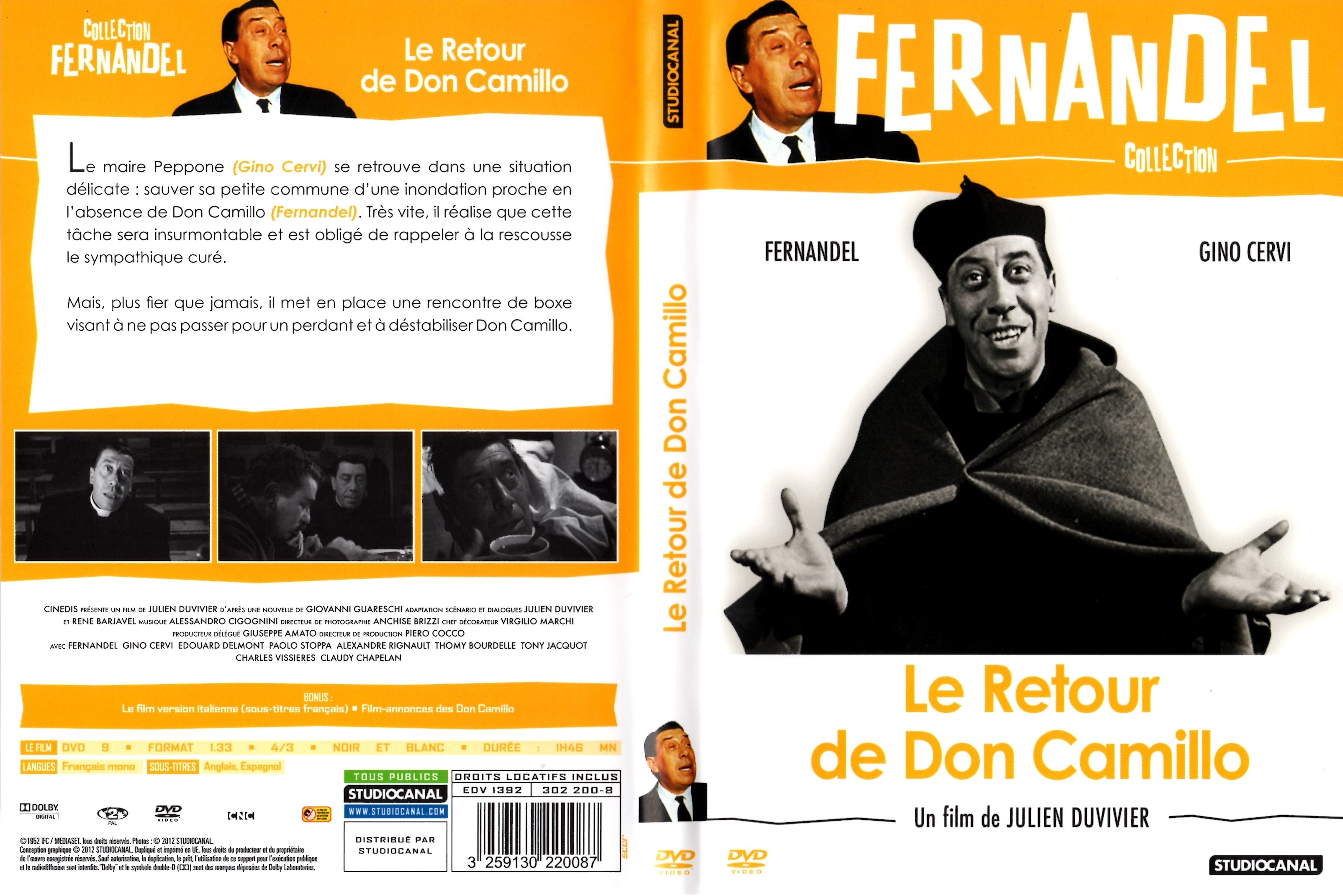 Jaquette DVD Don Camillo - Le Retour de Don Camillo v4