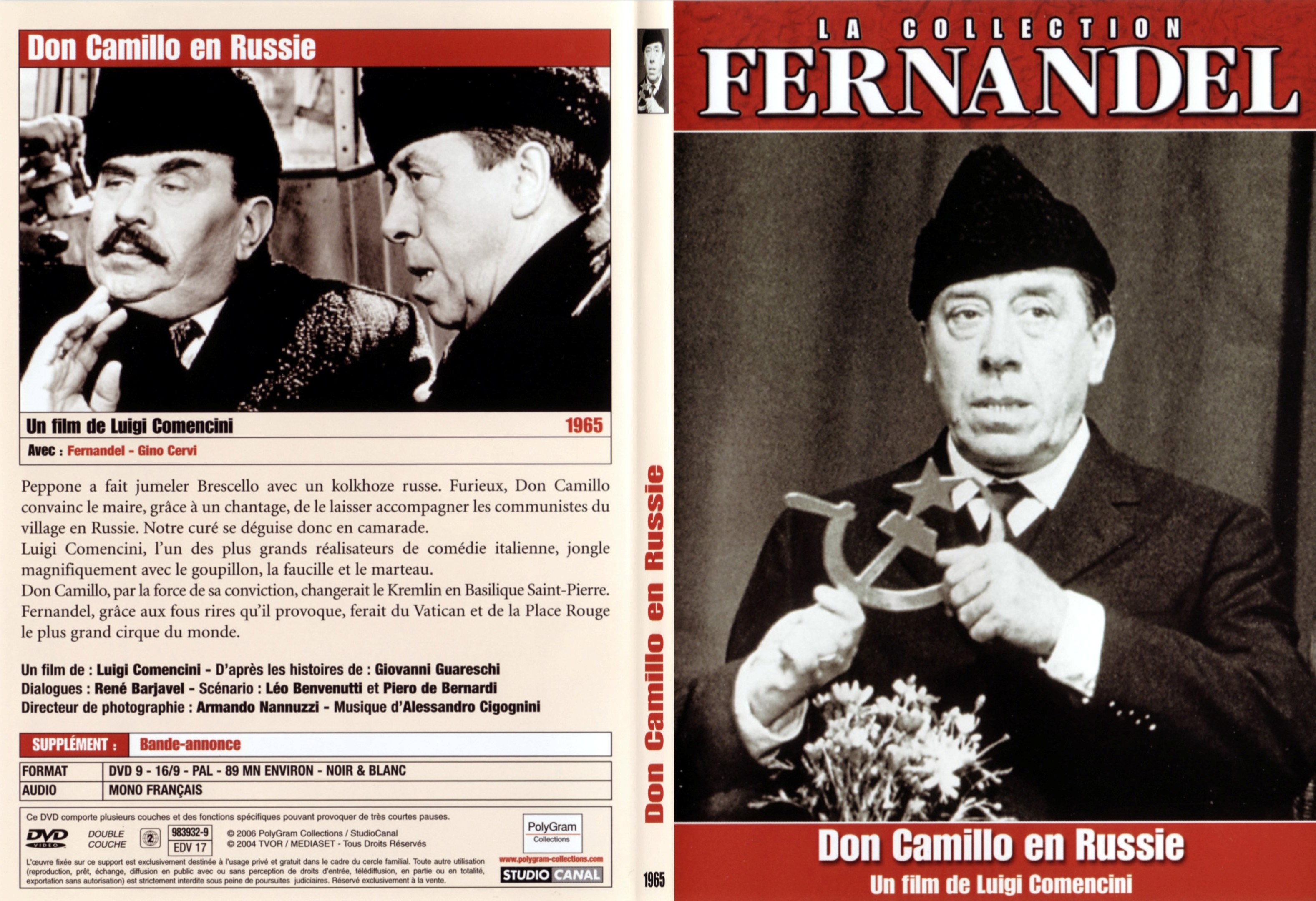 Jaquette DVD Don Camillo en Russie - SLIM
