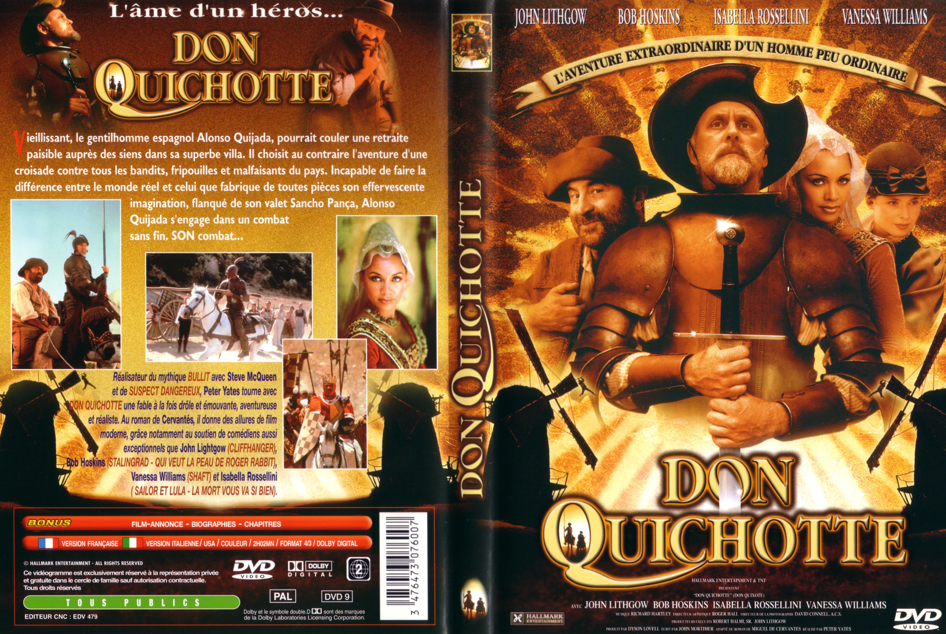 Jaquette DVD Don Quichotte (John Lithgow)
