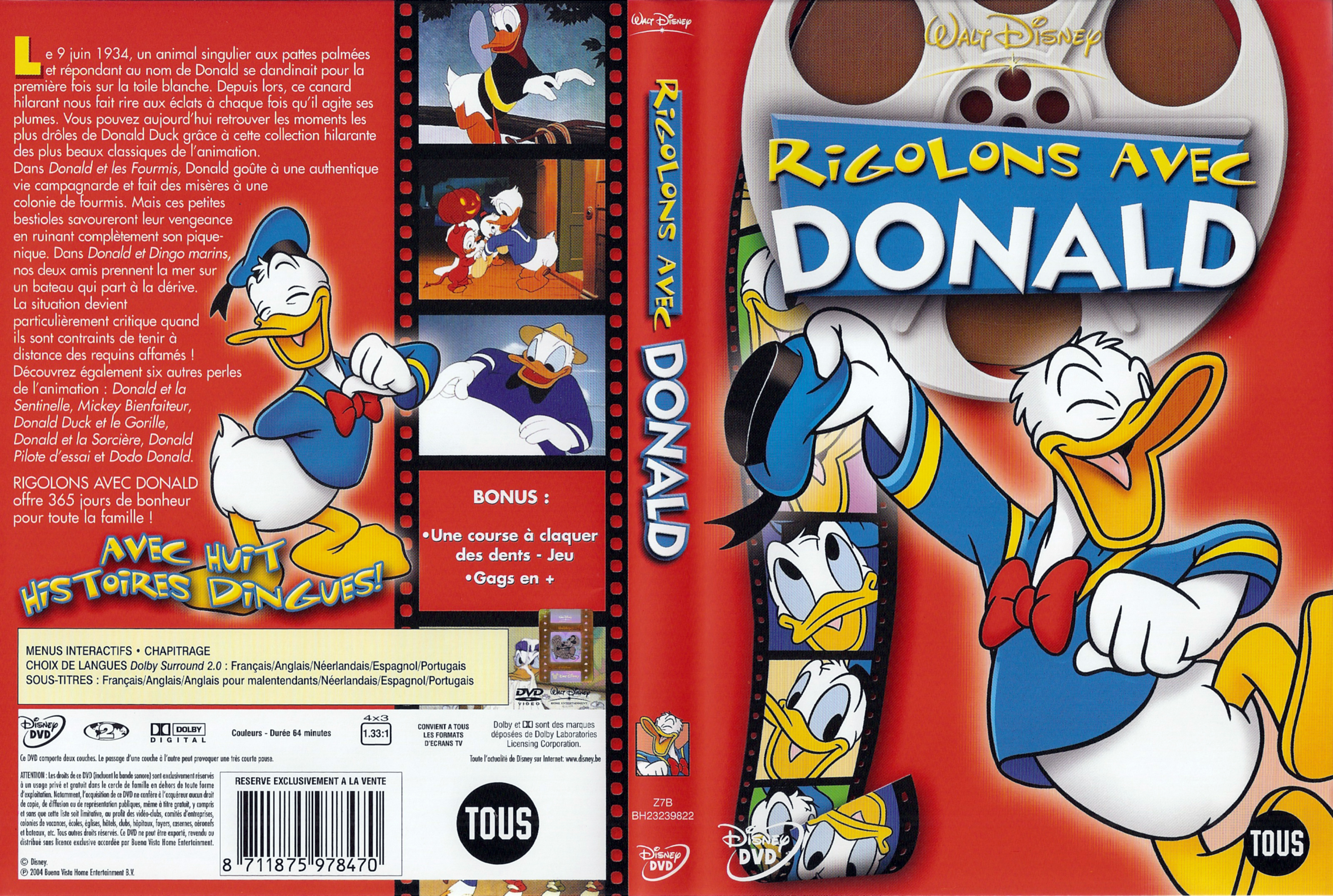 Jaquette DVD Donald Rigolons avec Donald