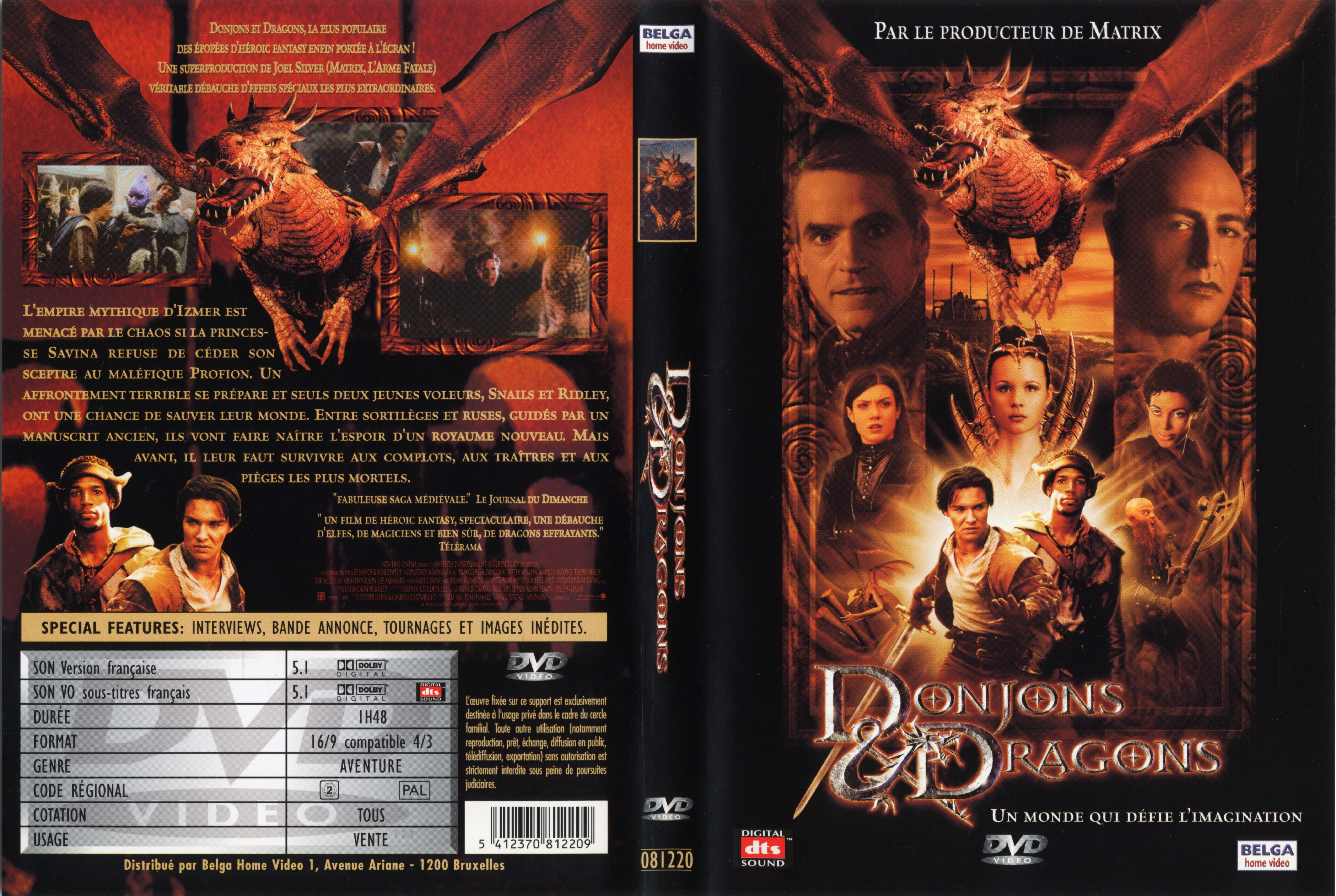 Jaquette DVD Donjons et Dragons