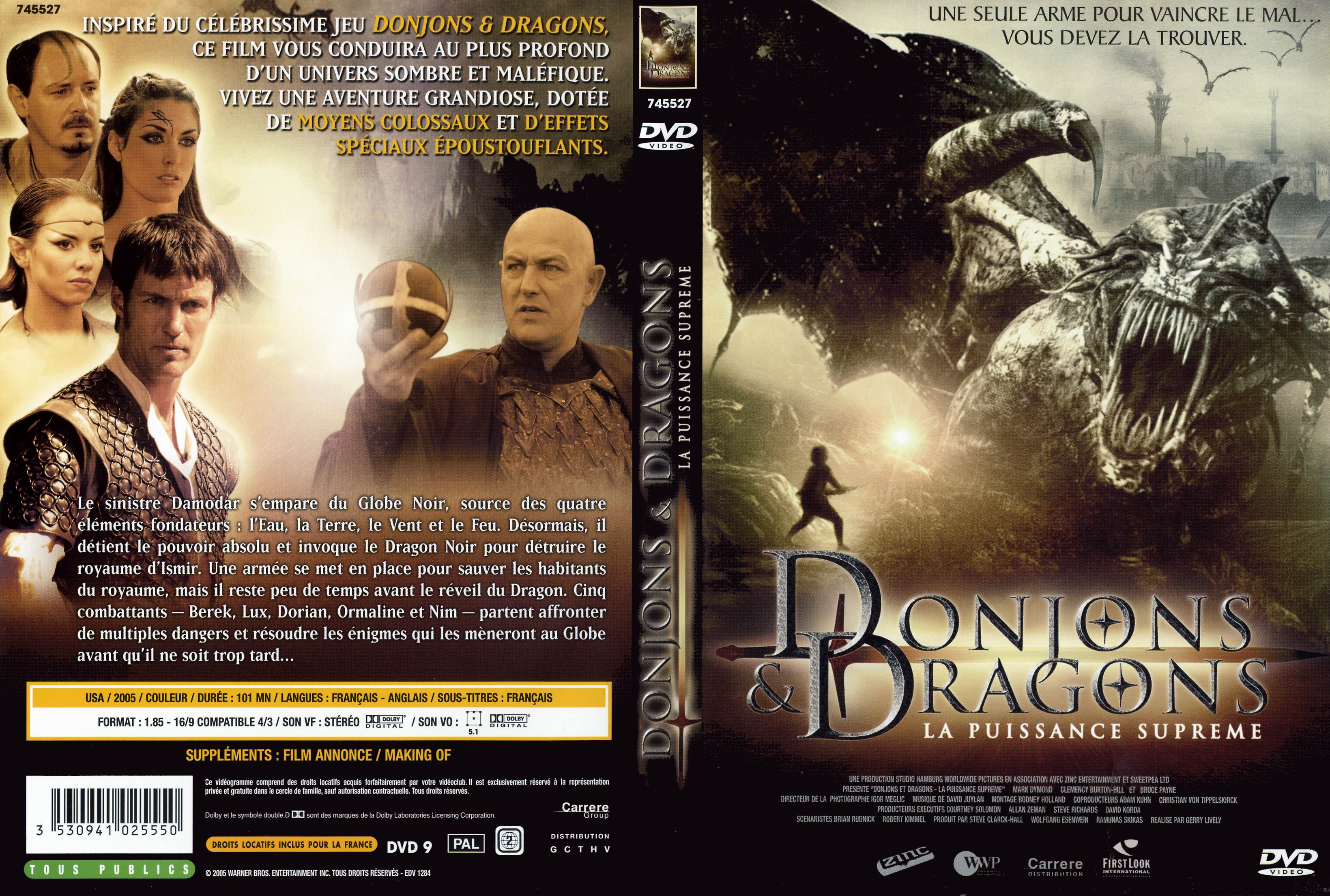 Jaquette DVD Donjons et dragons 2