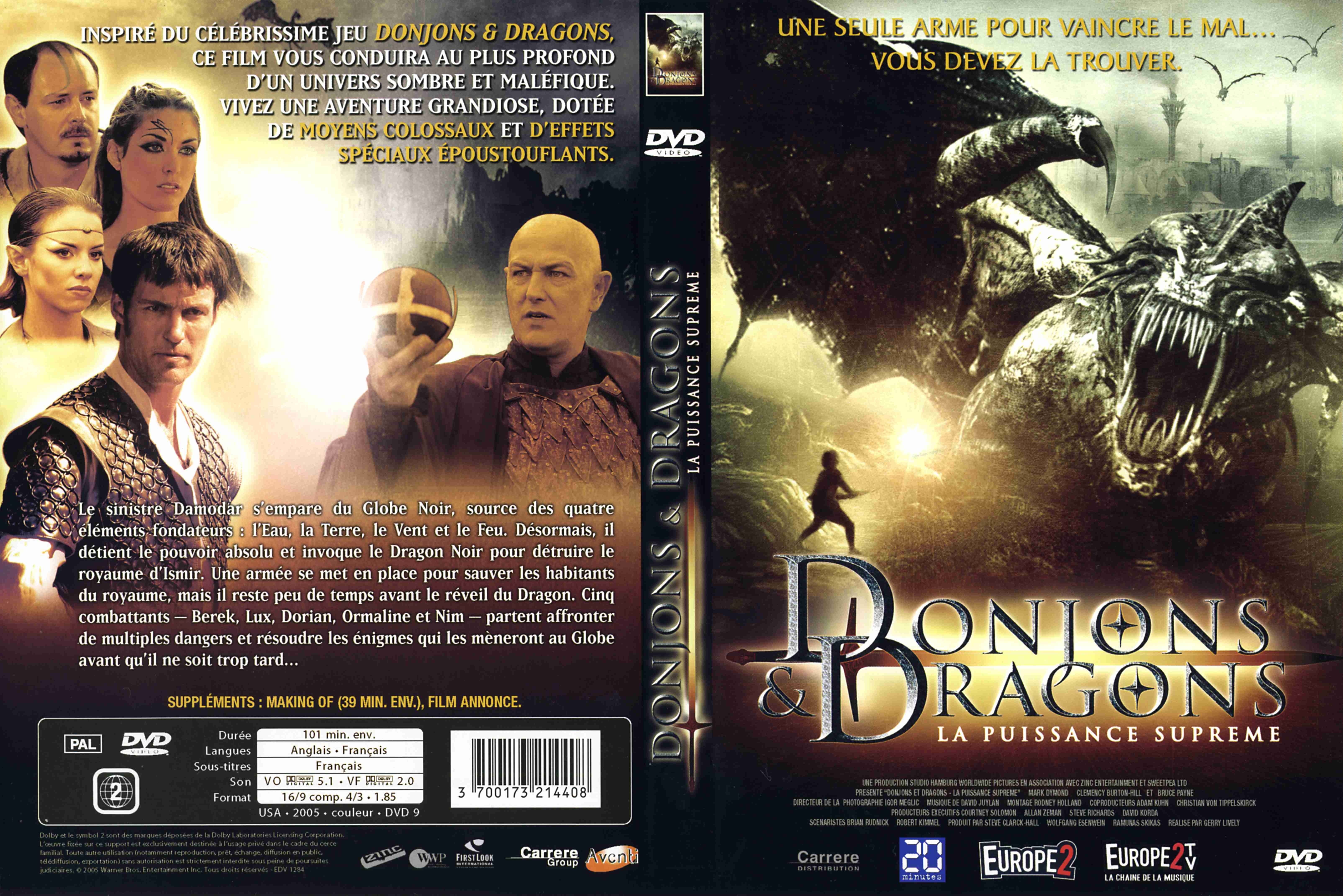 Jaquette DVD Donjons et dragons 2 v2