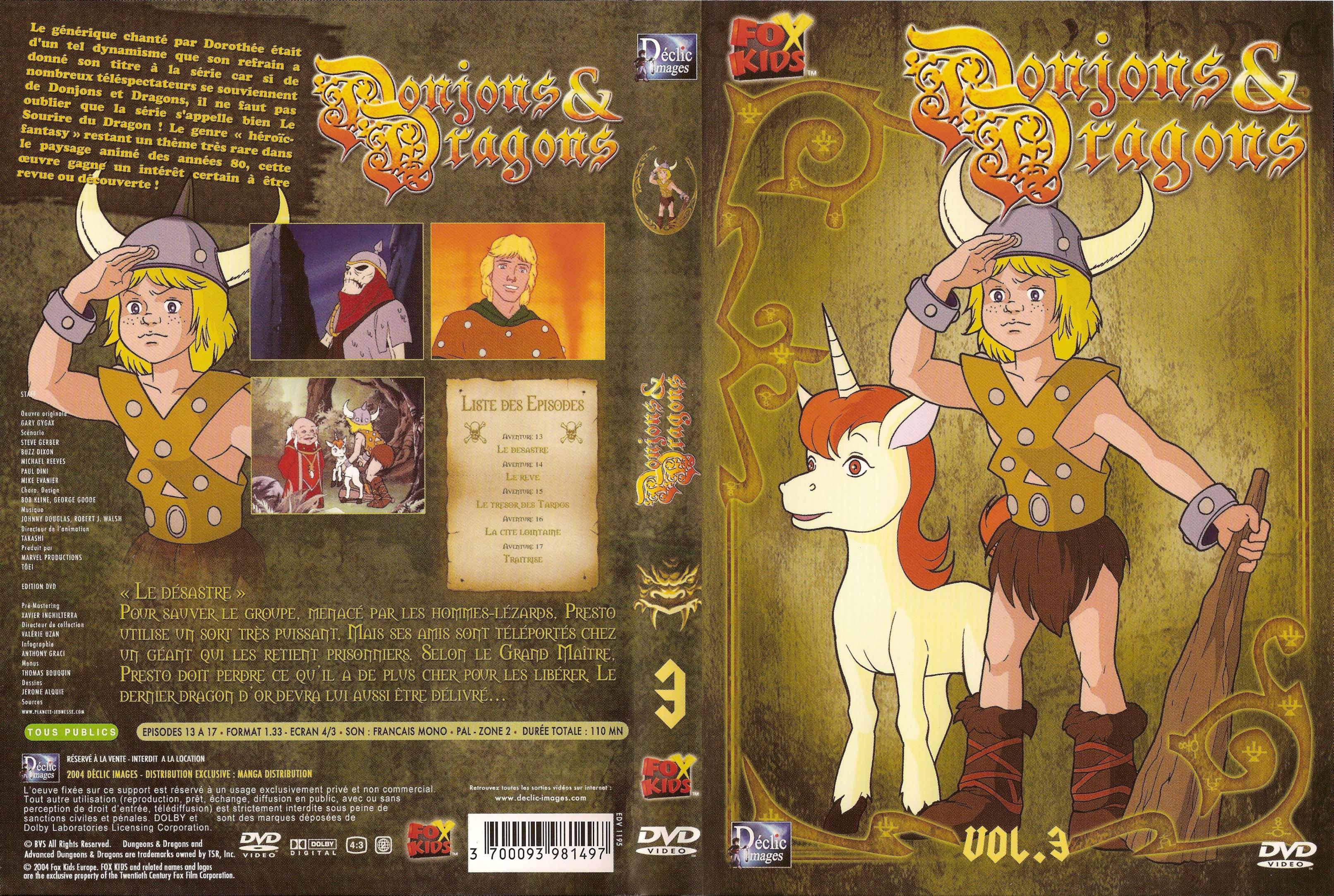 Jaquette DVD Donjons et dragons vol 3