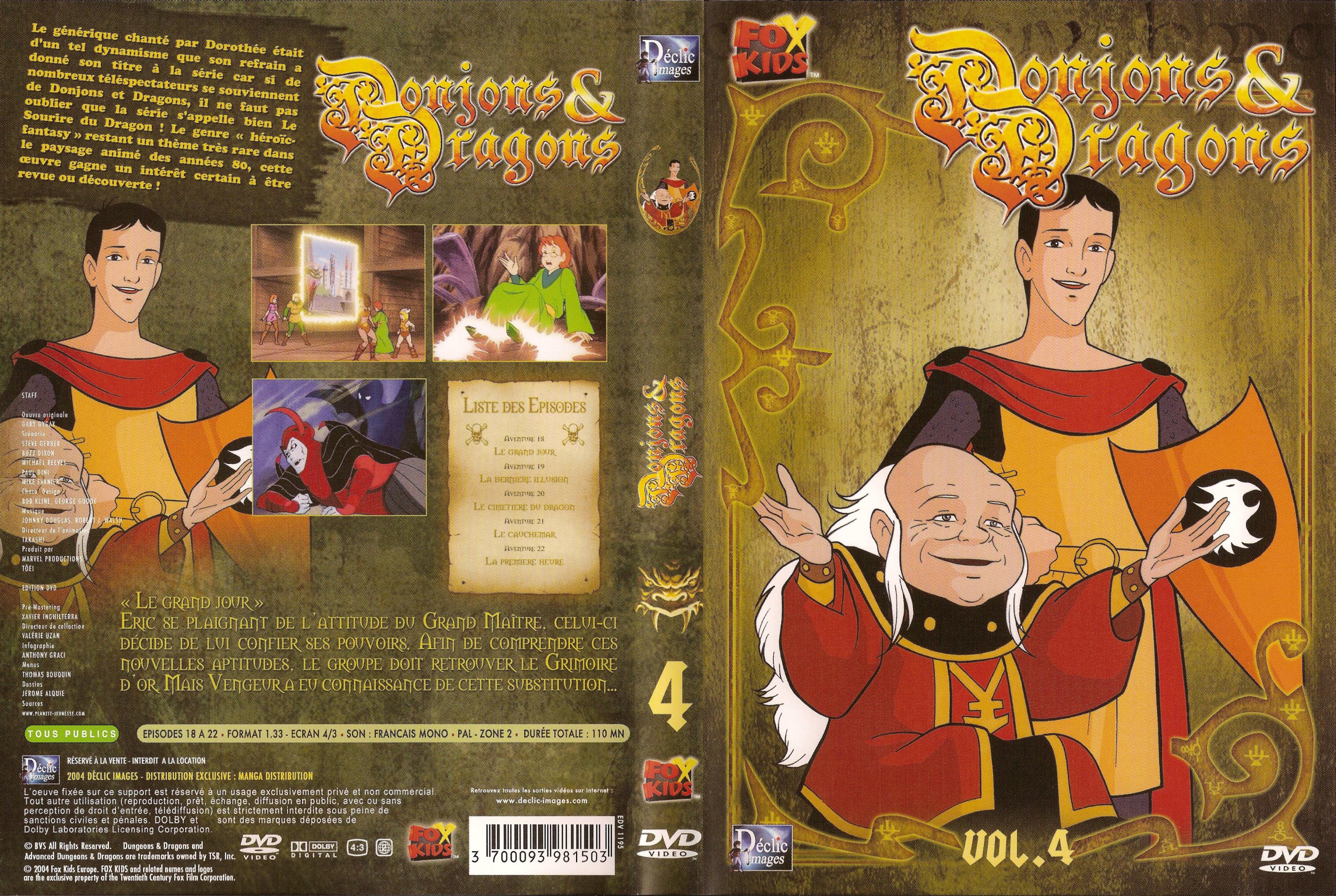 Jaquette DVD Donjons et dragons vol 4