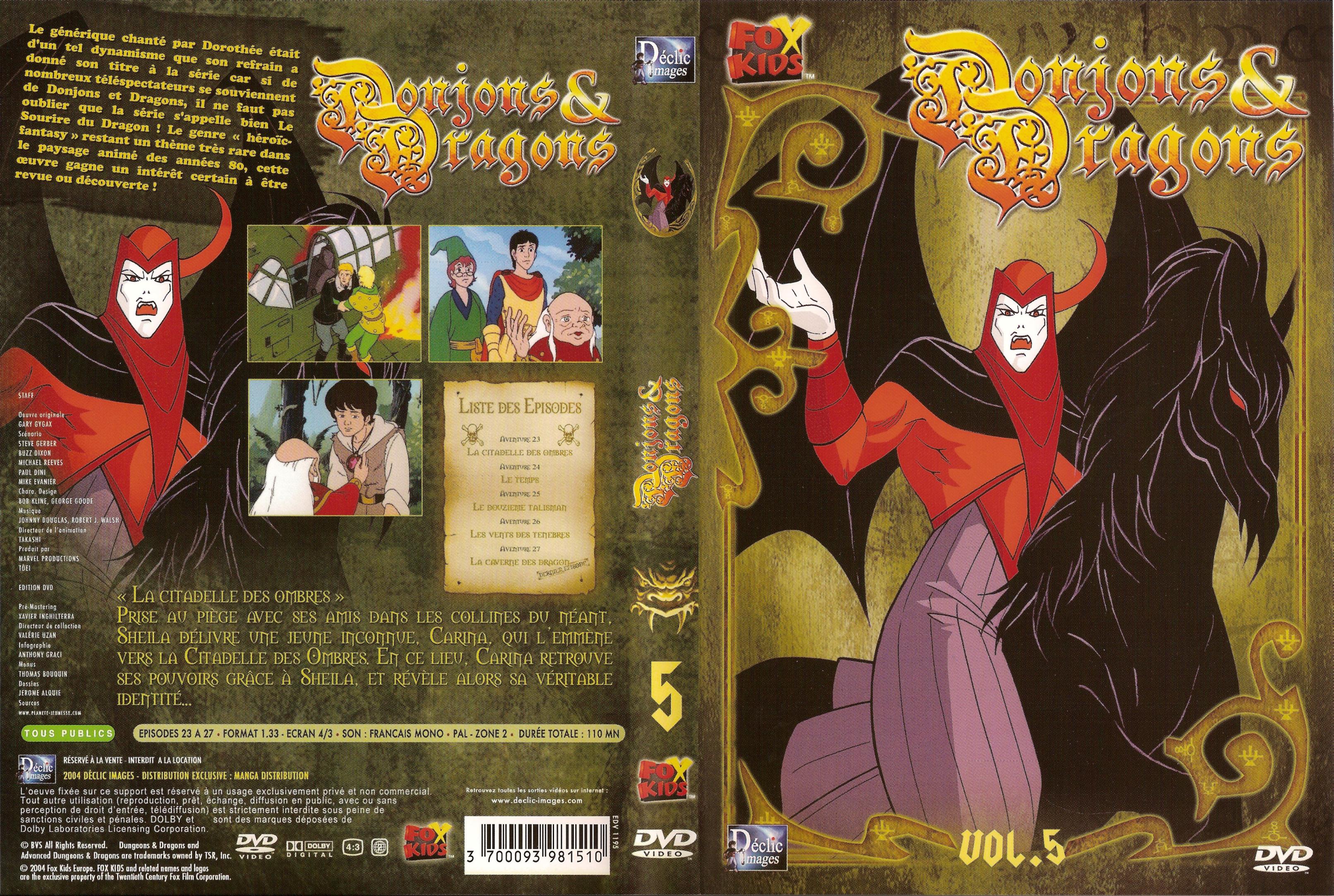 Jaquette DVD Donjons et dragons vol 5